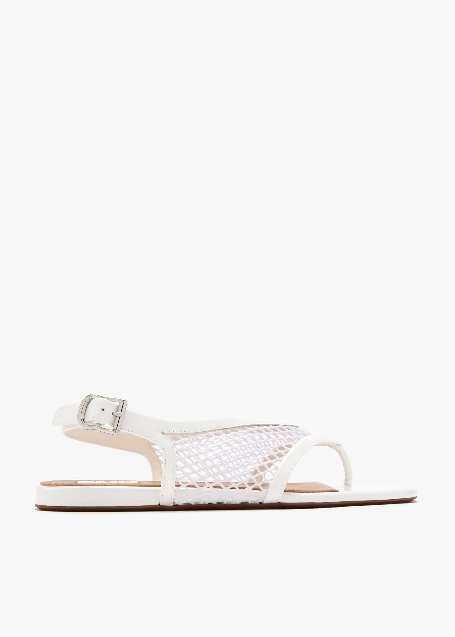 Fishnet thong sandals, White
Fishnet thong sandals, White