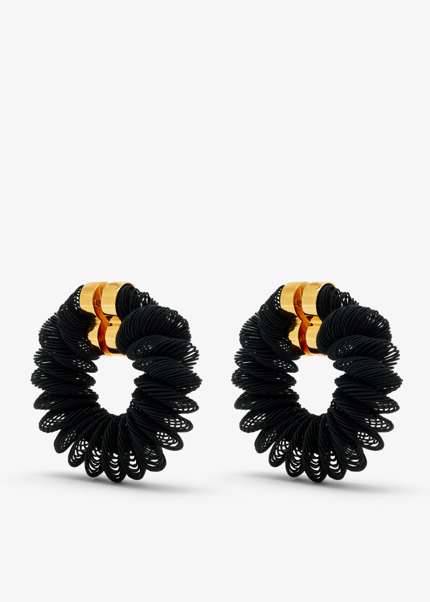 Spiral hoop earrings, Black
Spiral hoop earrings, Black