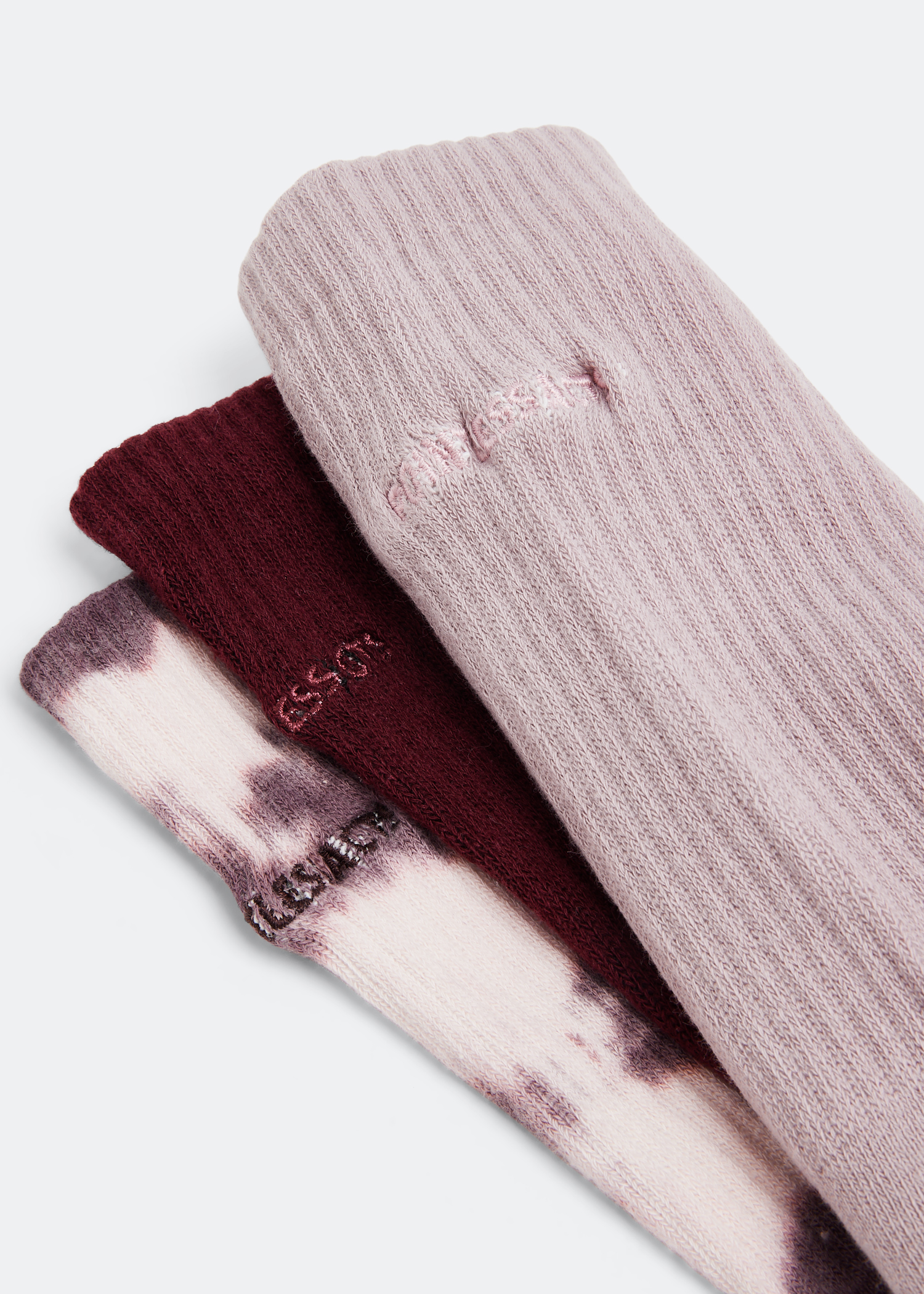 Sakura socks set, Burgundy
