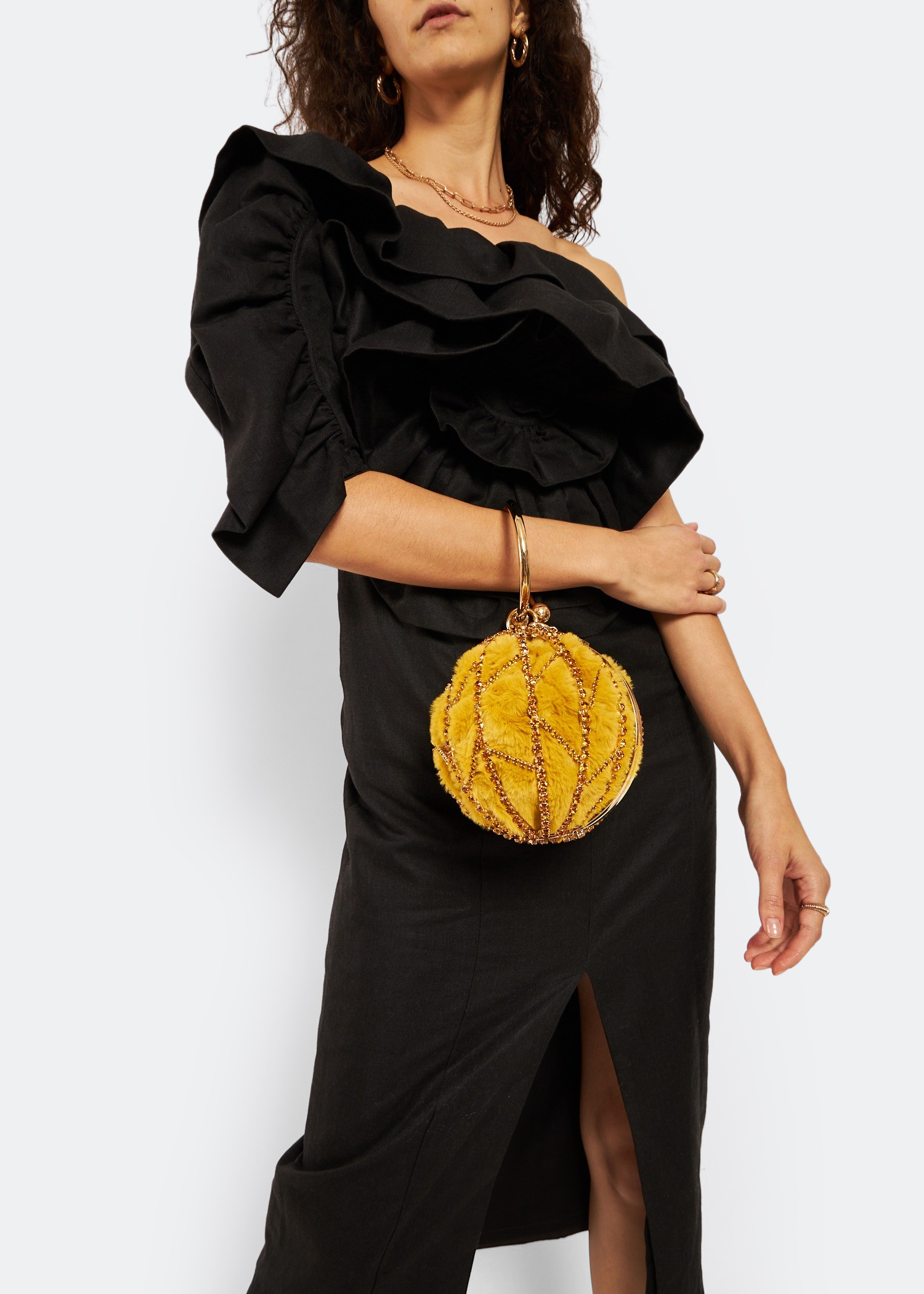 Alice caged bag, Yellow