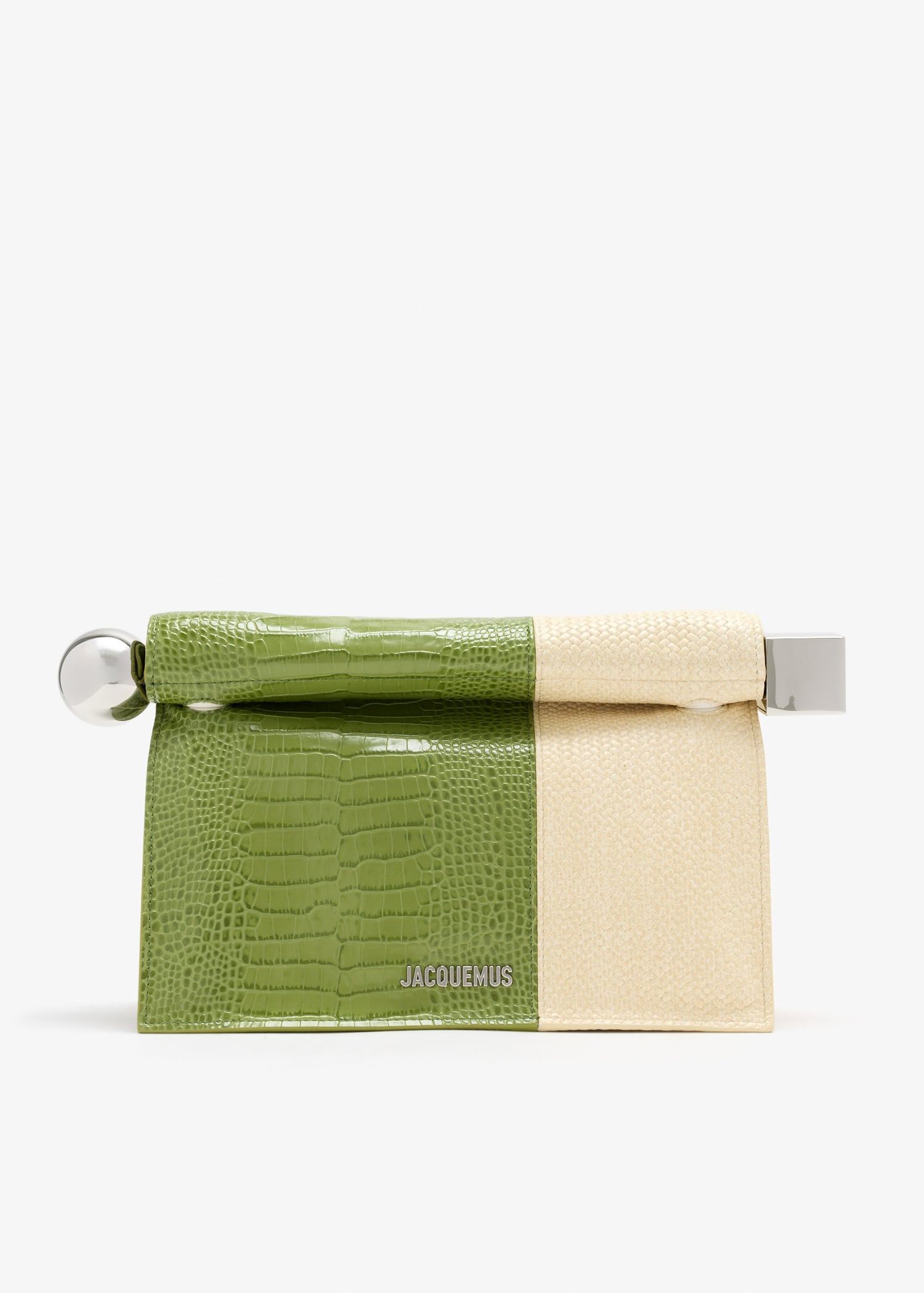 La Pochette Rond Carre clutch, Green
La Pochette Rond Carre clutch, Green