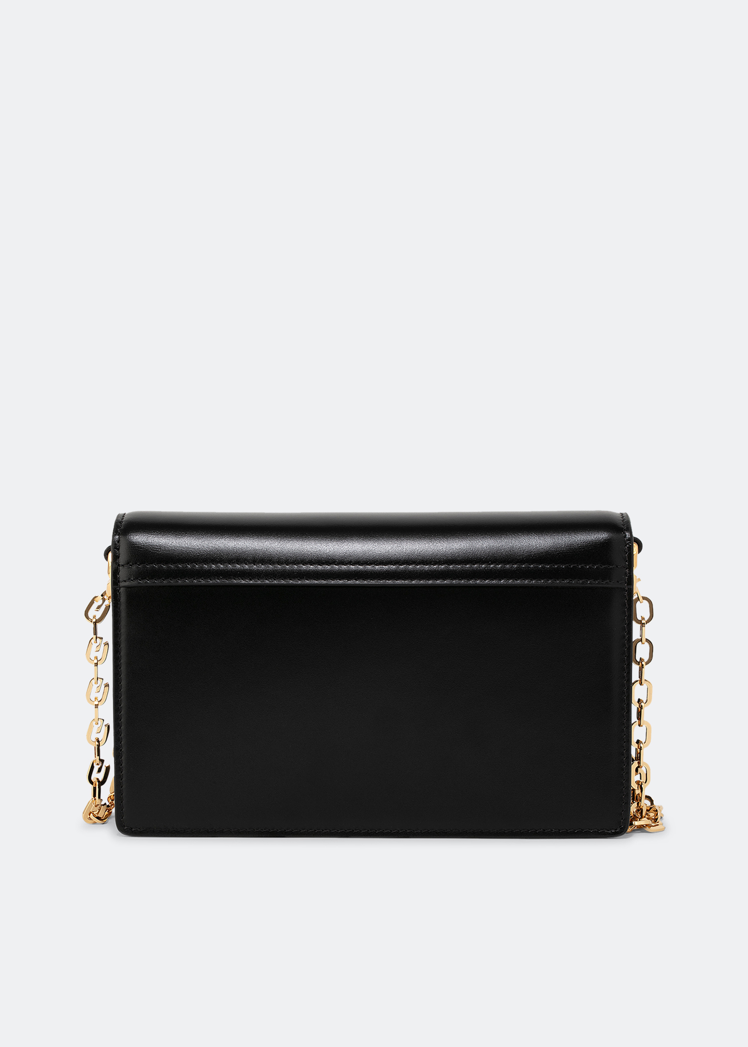 4G small box leather bag, Black
