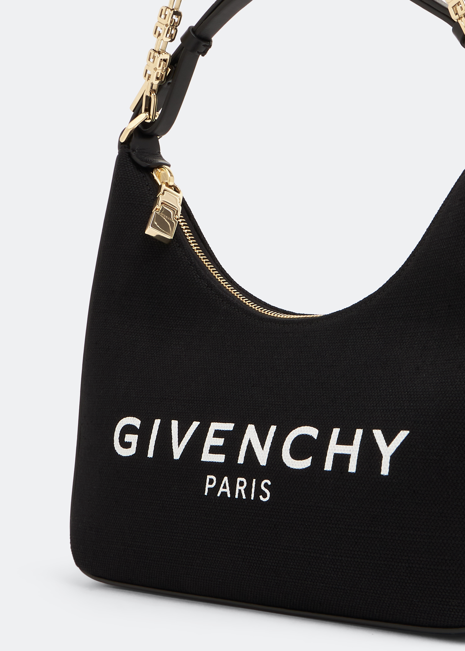Small Moon cut-out bag, Black