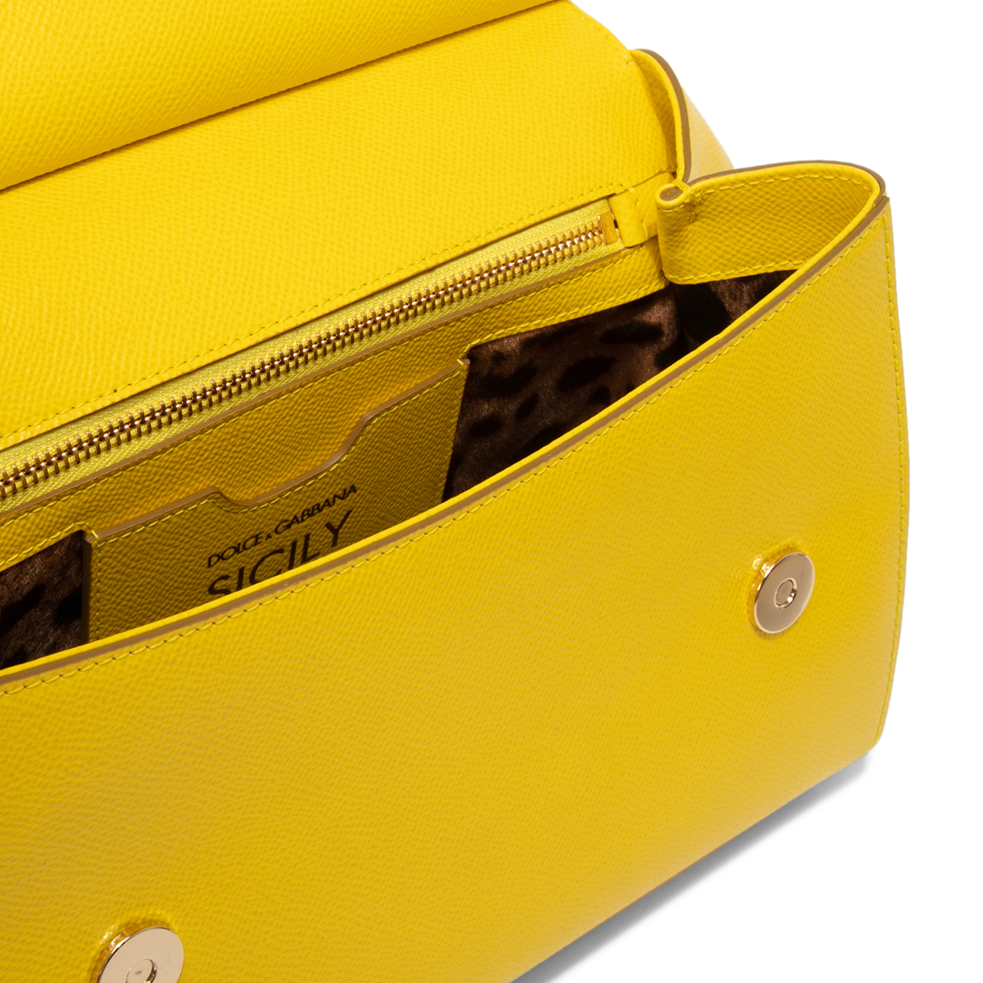 Sicily Dauphine medium handbag, Yellow