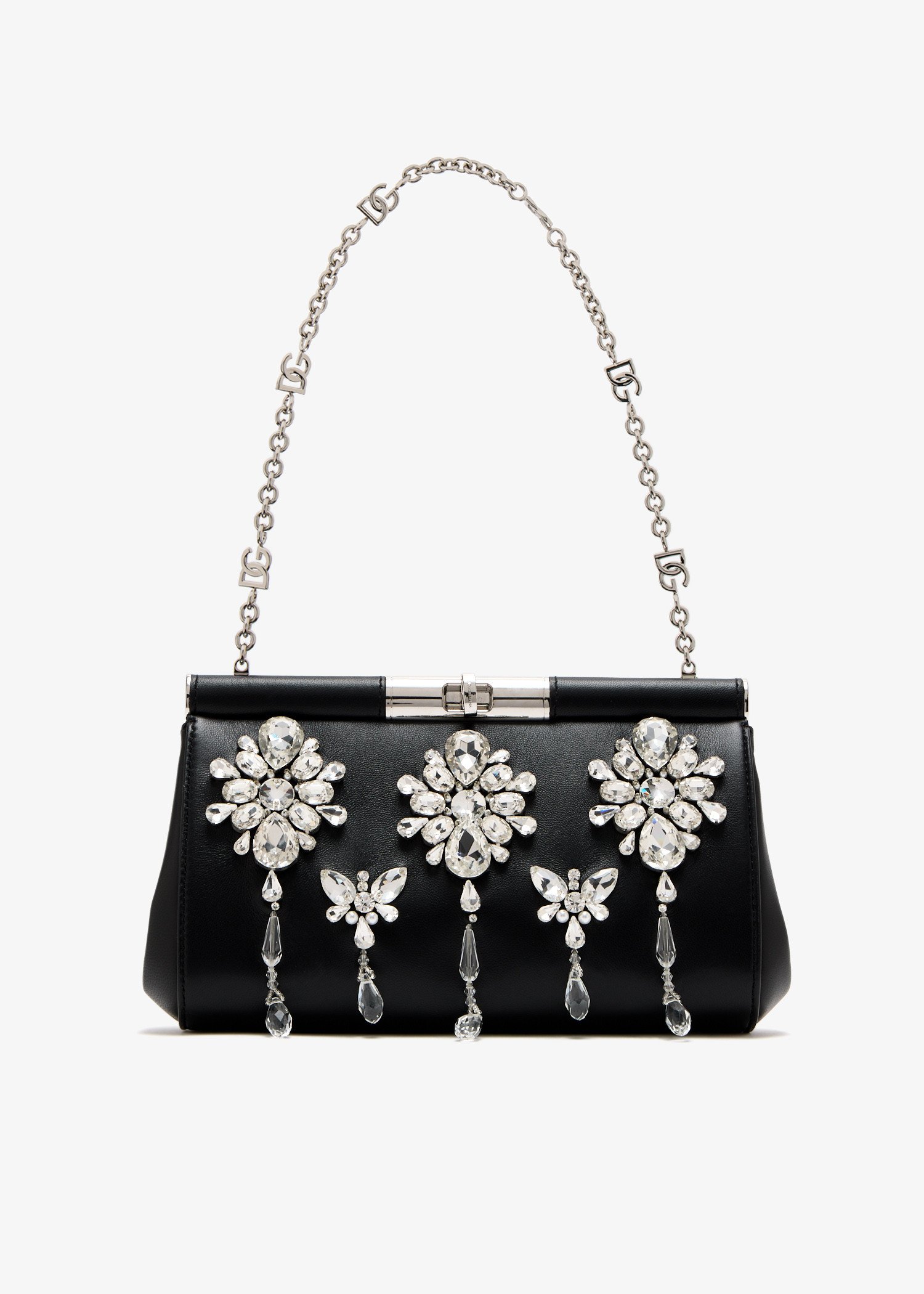 Marlene crystal-embroidered handbag, Black
Marlene crystal-embroidered handbag, Black