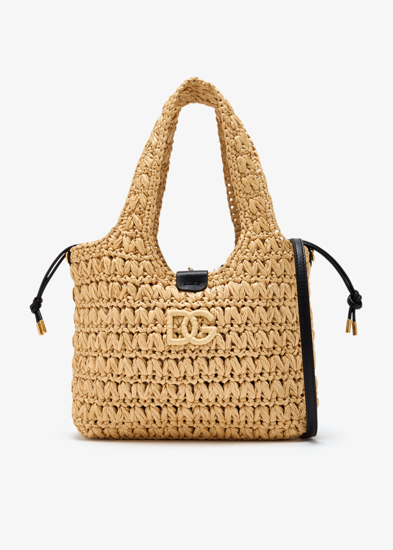 Raffia crochet tote bag, Beige
Raffia crochet tote bag, Beige