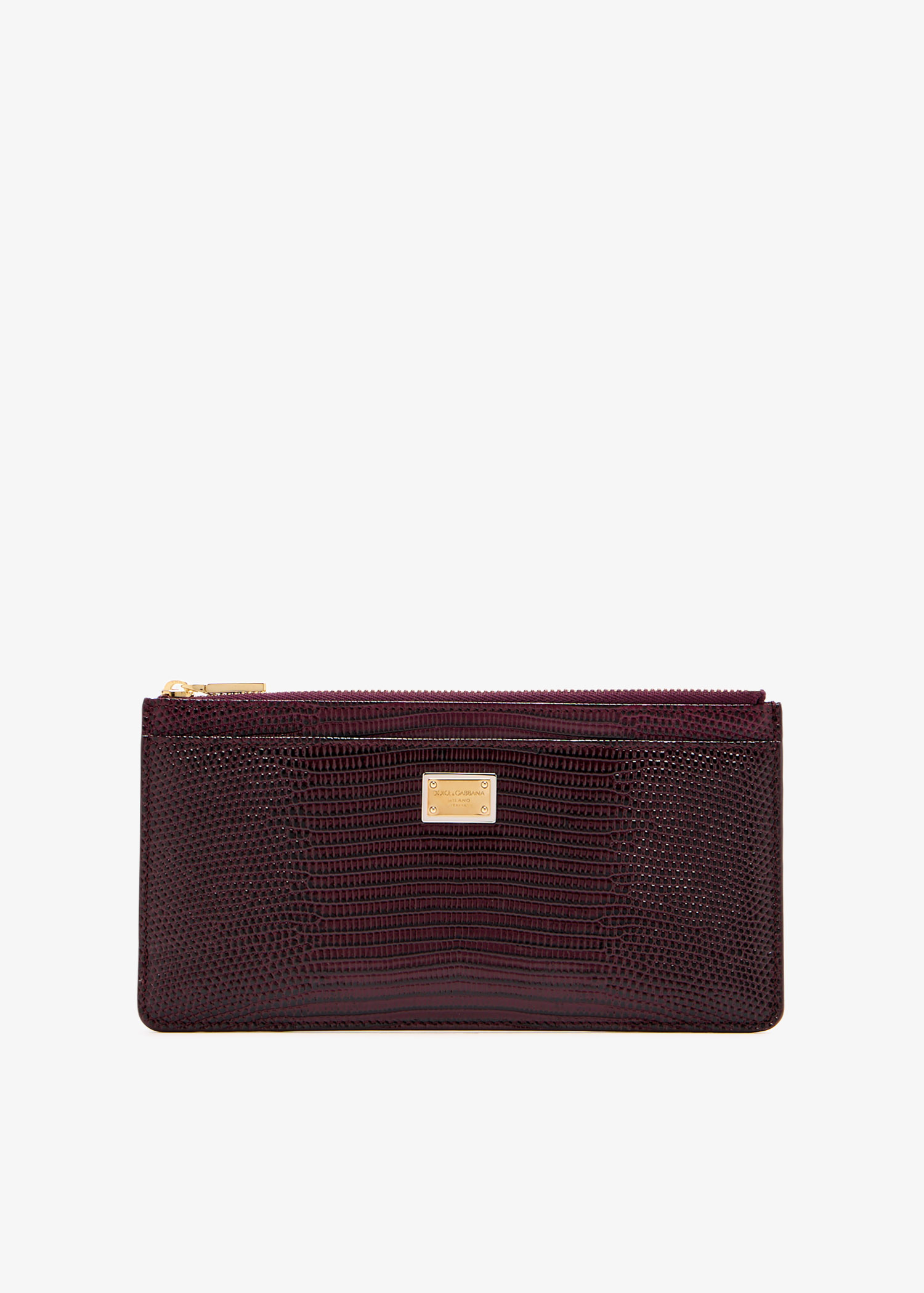 Iguana-print long wallet, Burgundy
Iguana-print long wallet, Burgundy