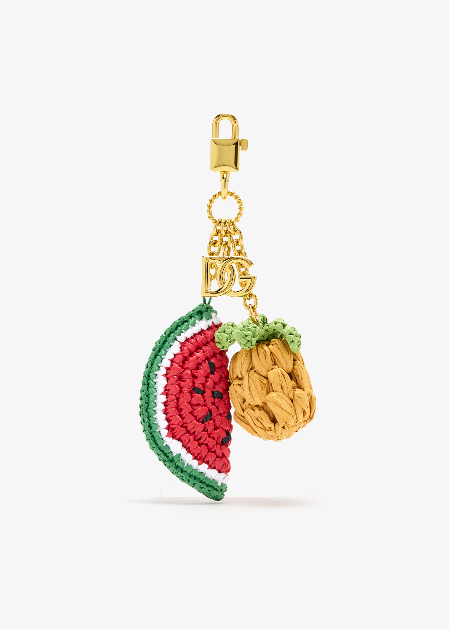 Fruit raffia bag charm, Multicolored
Fruit raffia bag charm, Multicolored