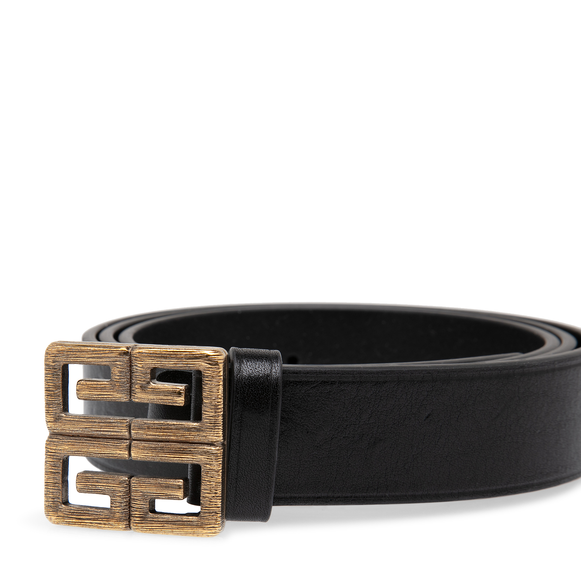 4G leather belt, Black