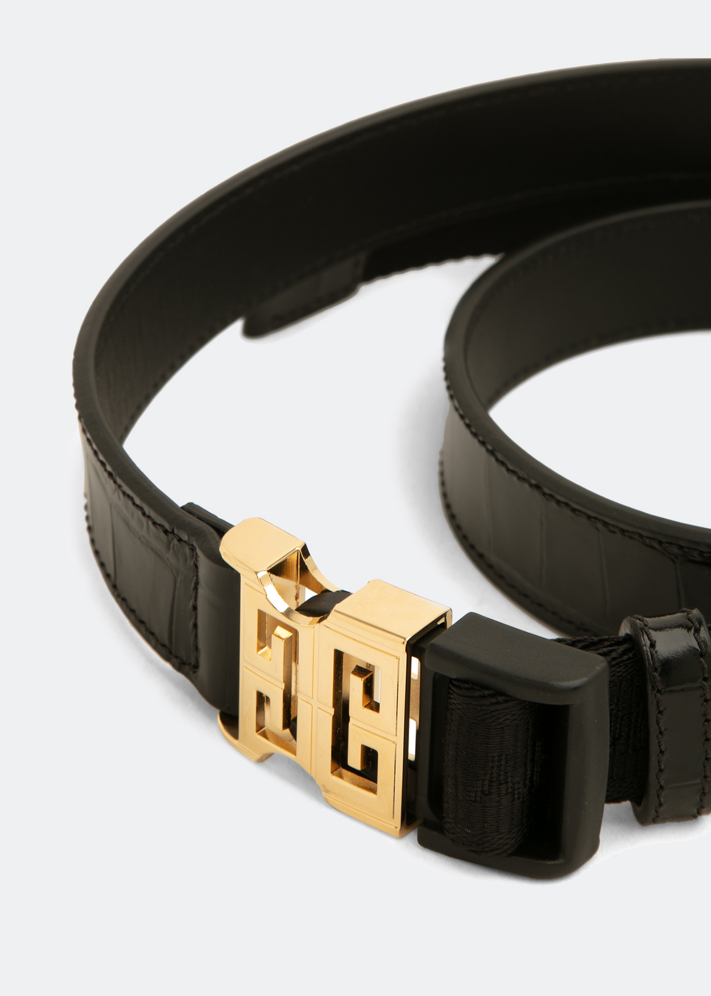 4G buckle belt, Black