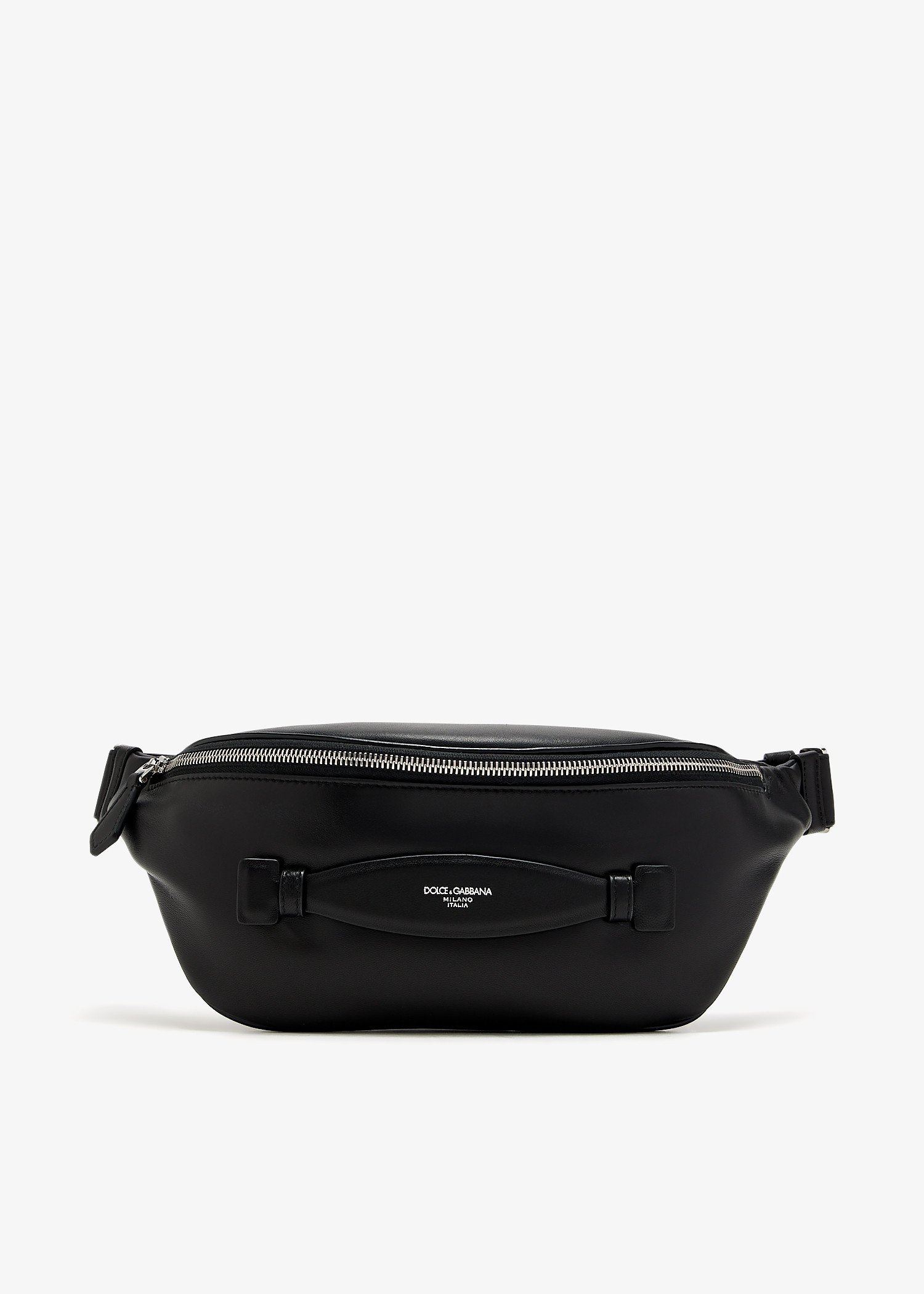 Calfskin nappa leather belt bag, Black
Calfskin nappa leather belt bag, Black