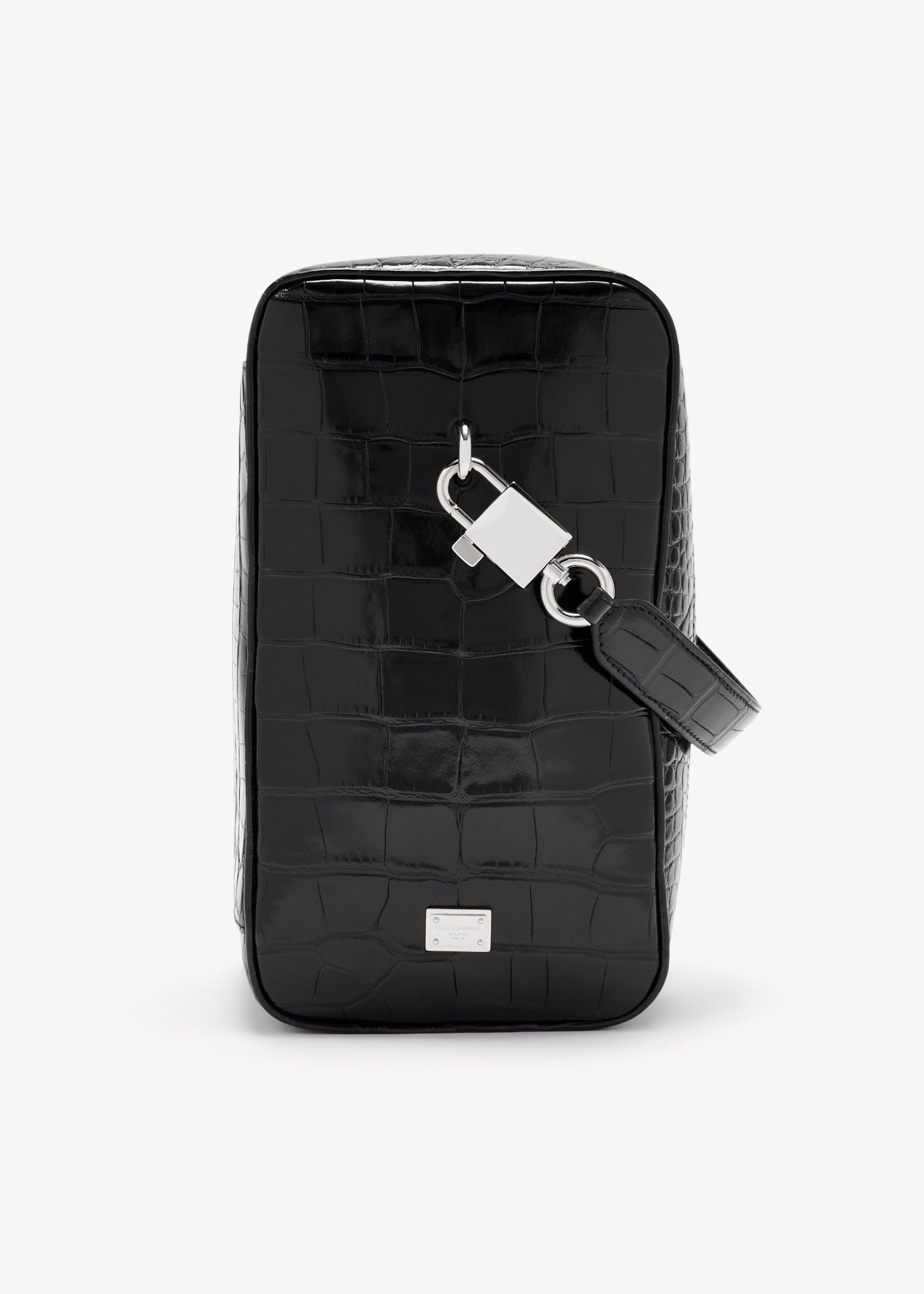 Alligator leather bag, Black
Alligator leather bag, Black