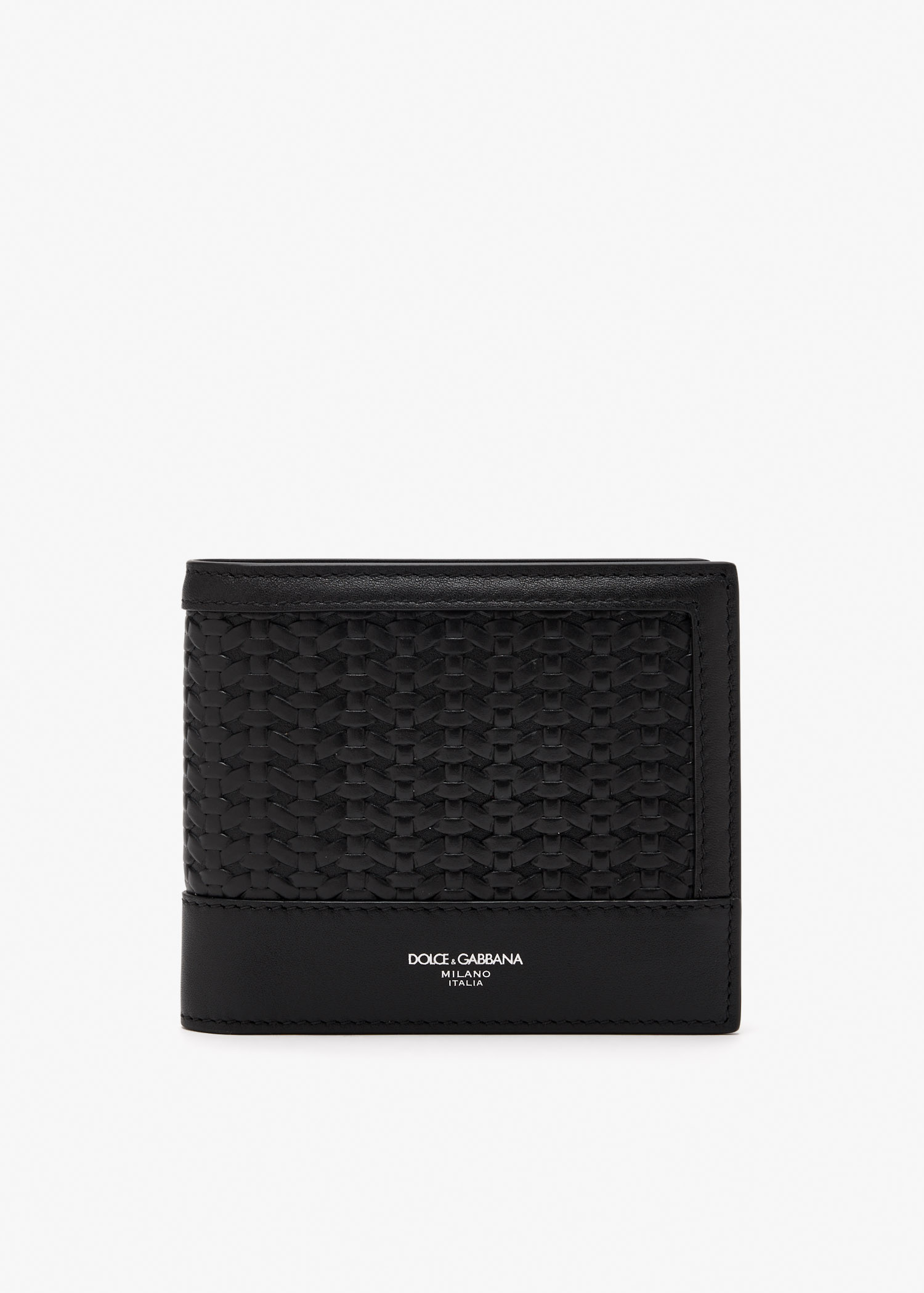 Woven bi-fold wallet, Black
Woven bi-fold wallet, Black