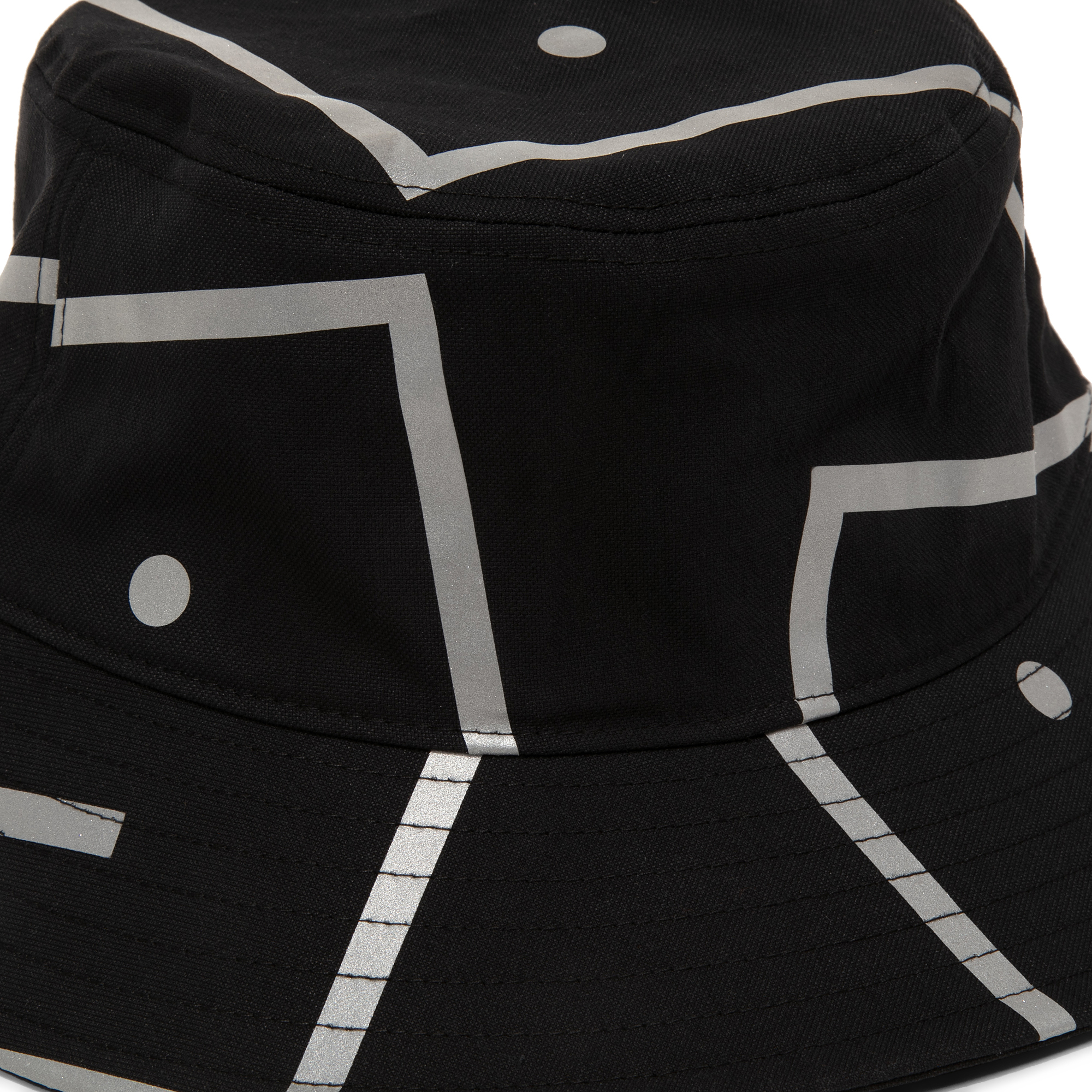 Printed bucket hat, Black