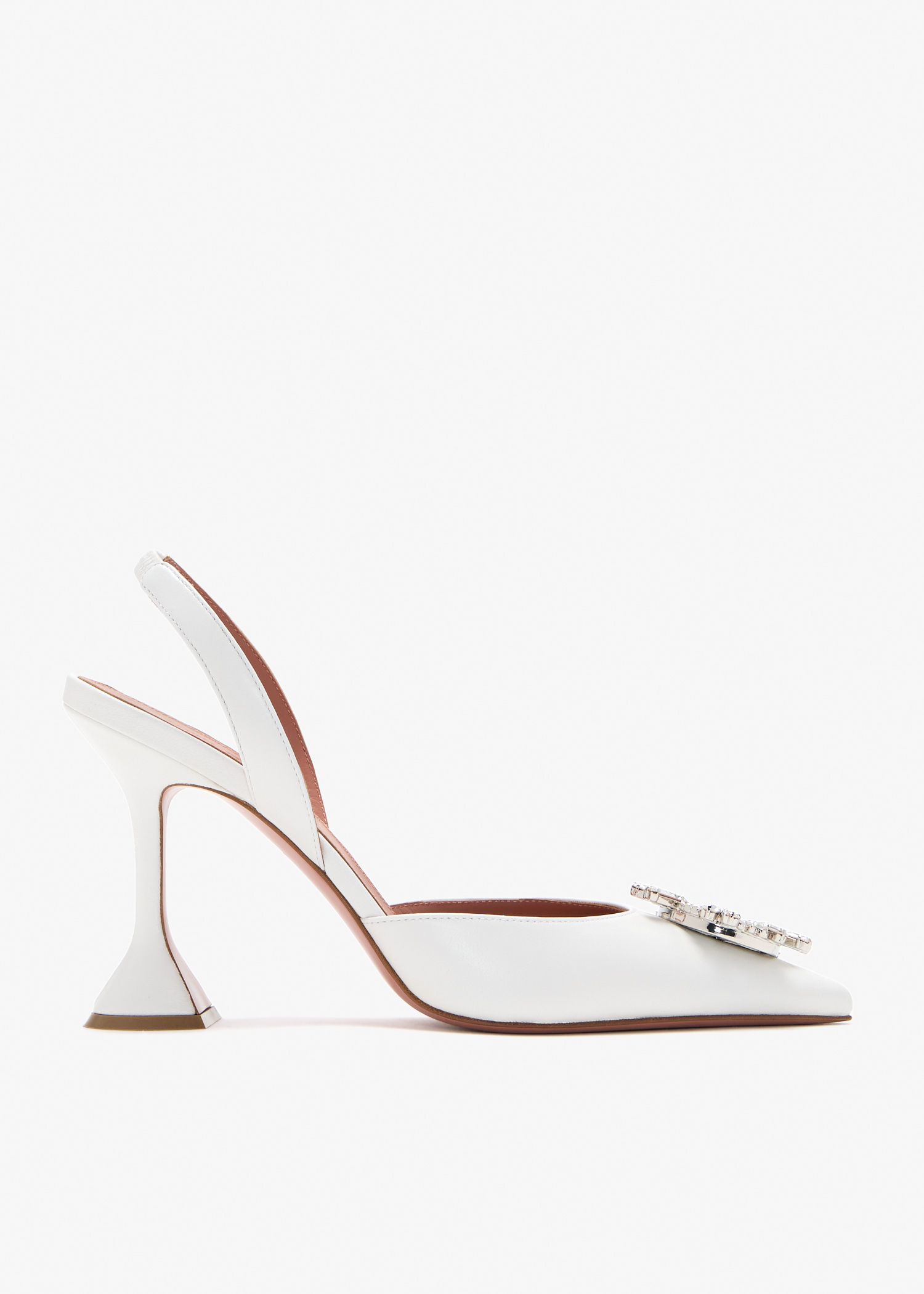 Begum 95 slingback pumps, White
Begum 95 slingback pumps, White
