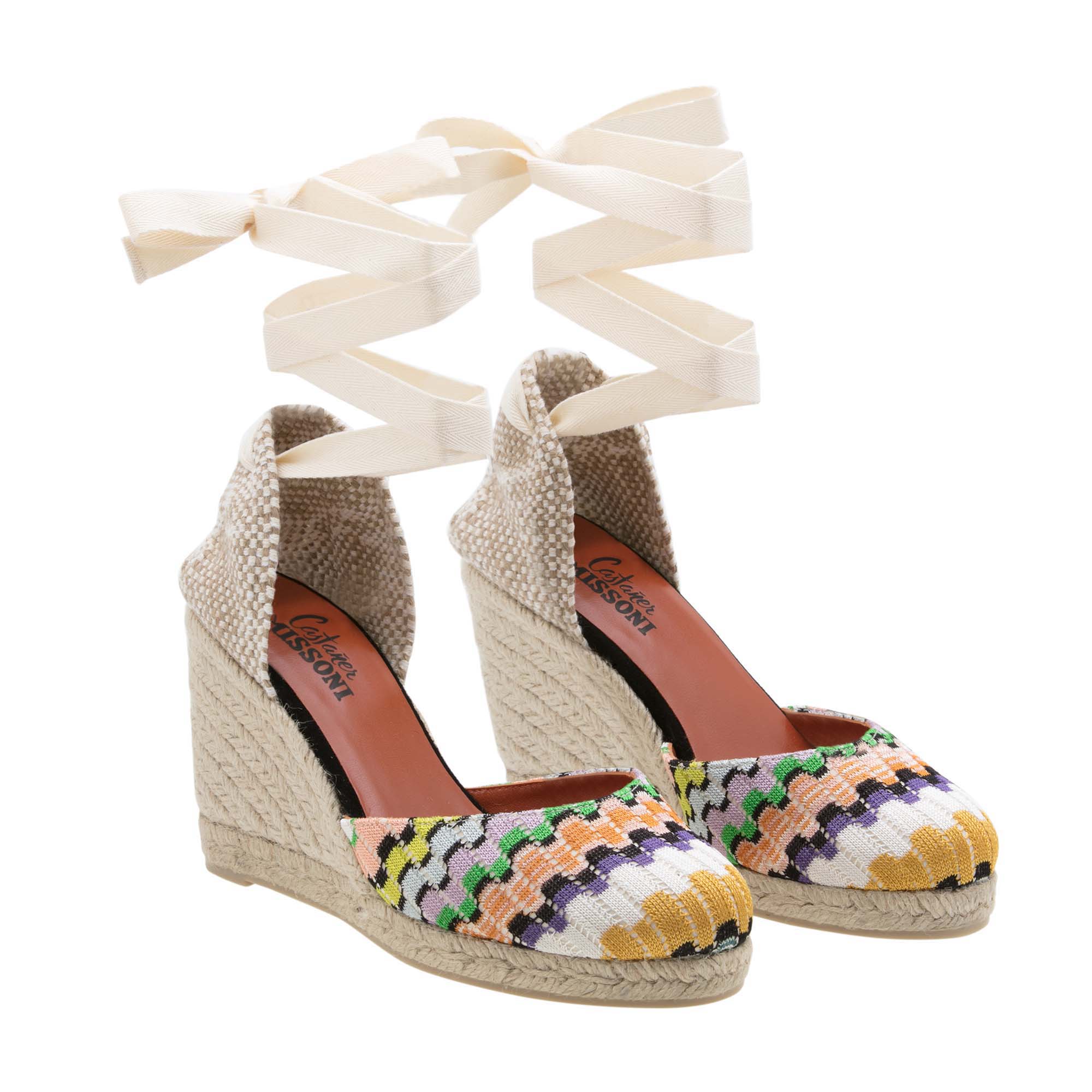 x Missoni wedge espadrilles, Multi-coloured