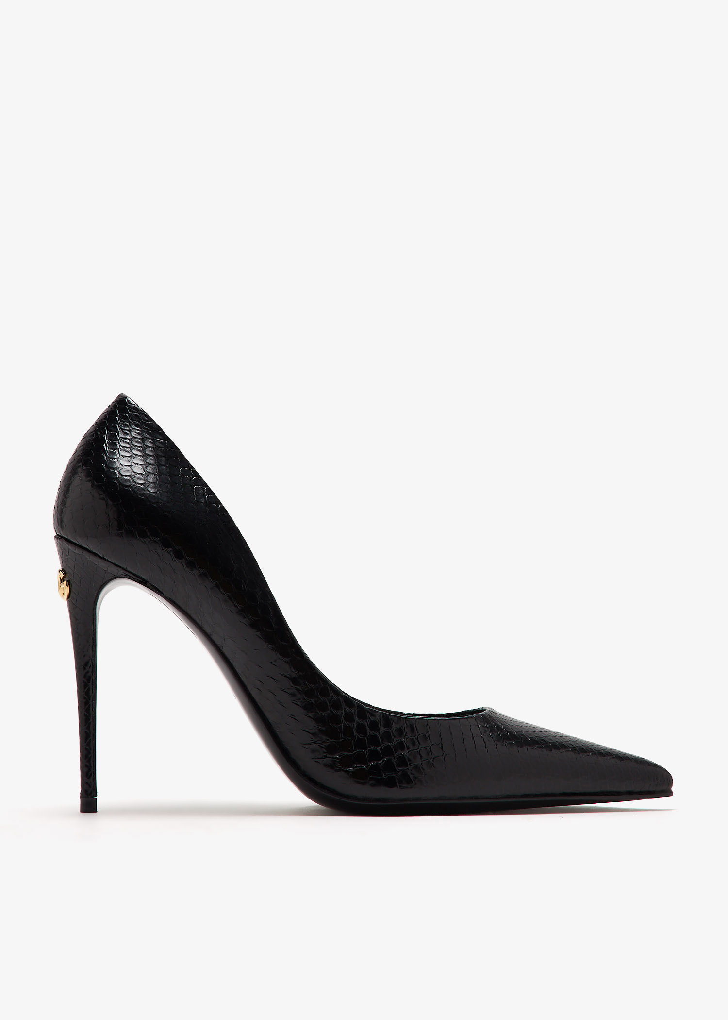 Python skin pumps, Black
Python skin pumps, Black