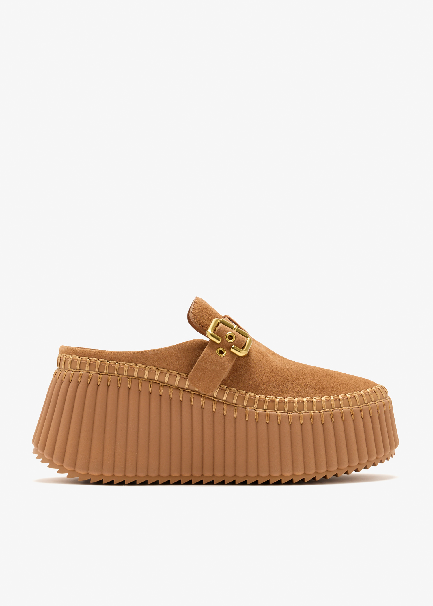 Nama wedge mules, Brown
Nama wedge mules, Brown