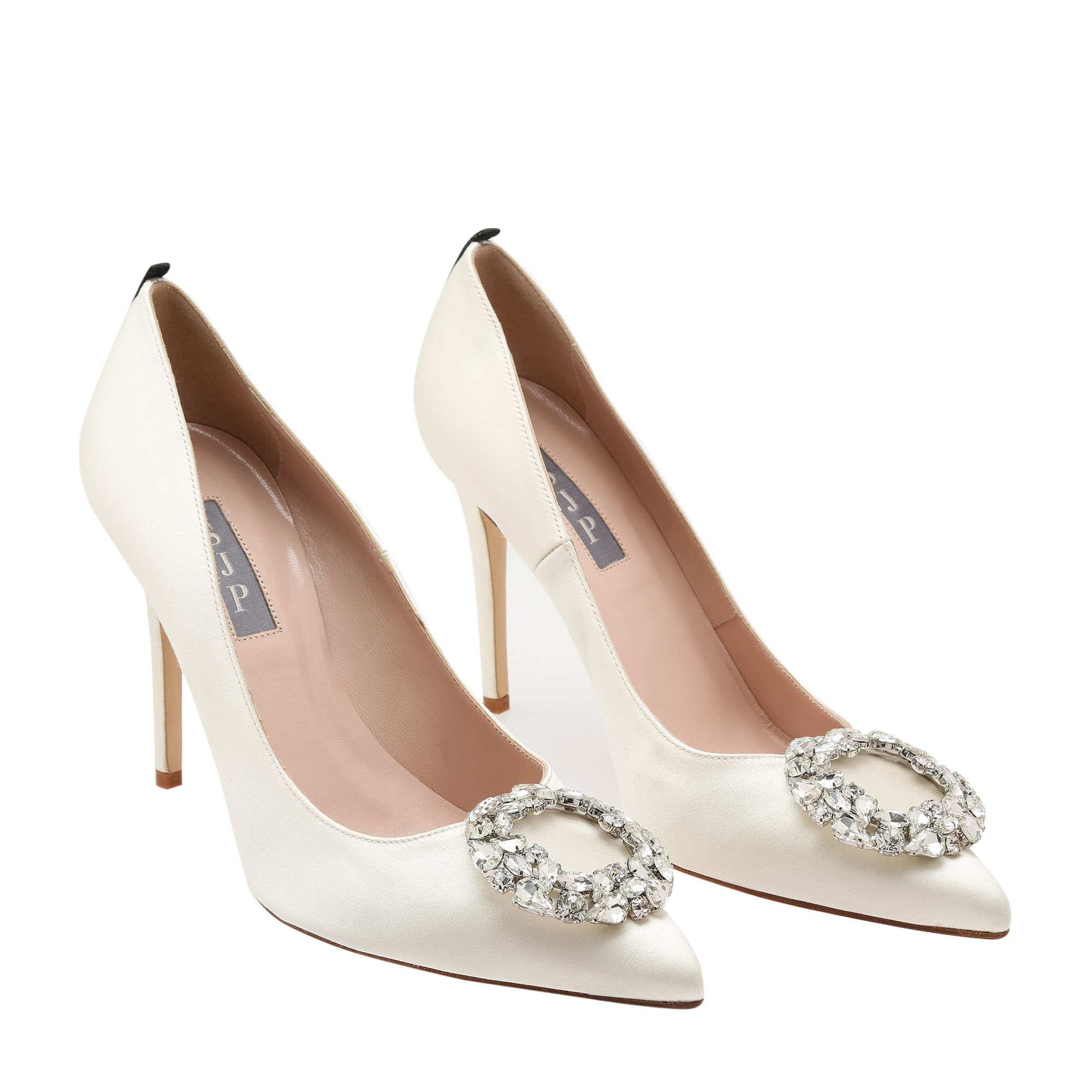 Chance glitter pumps, White
