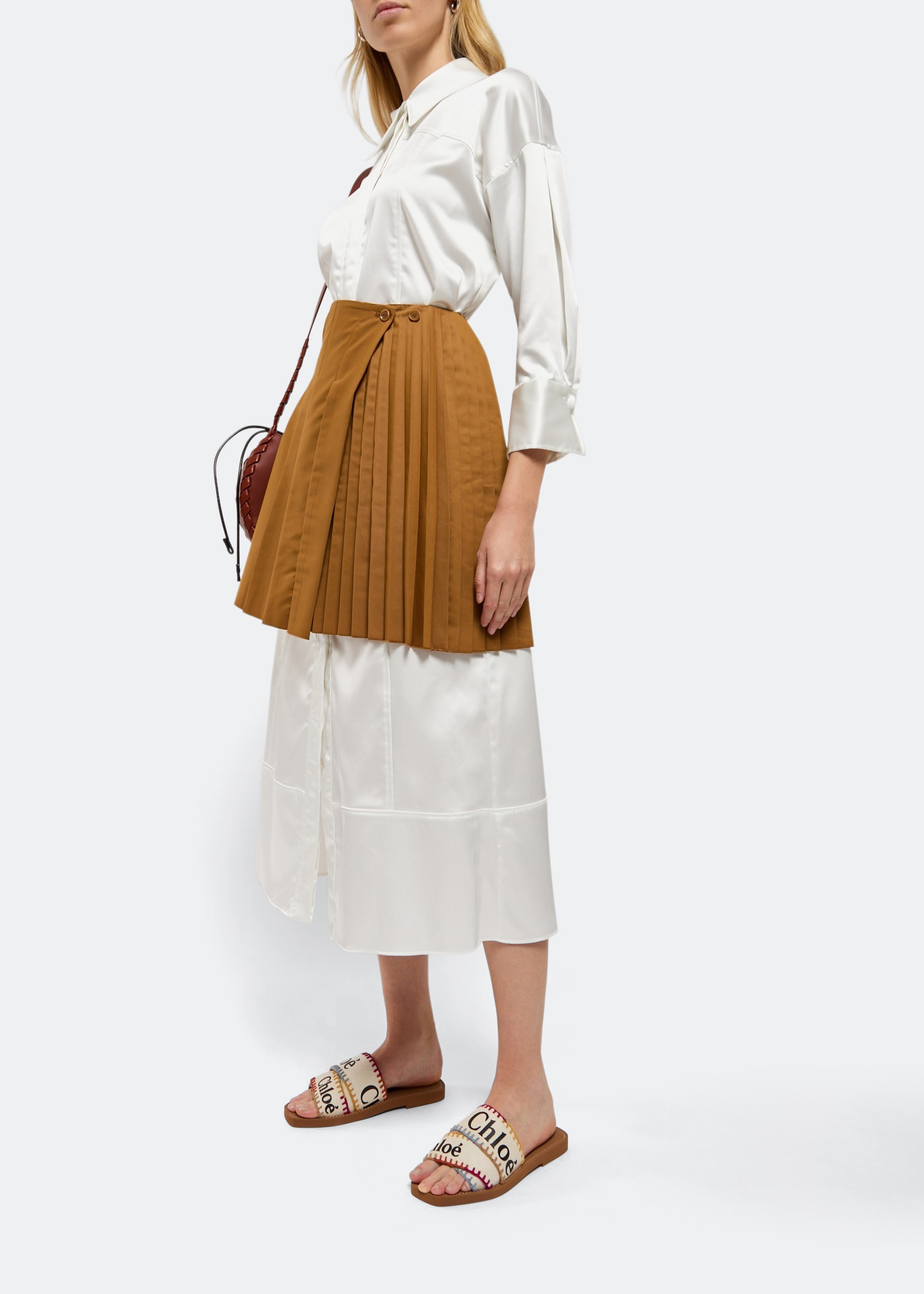 Woody flat sandals, White