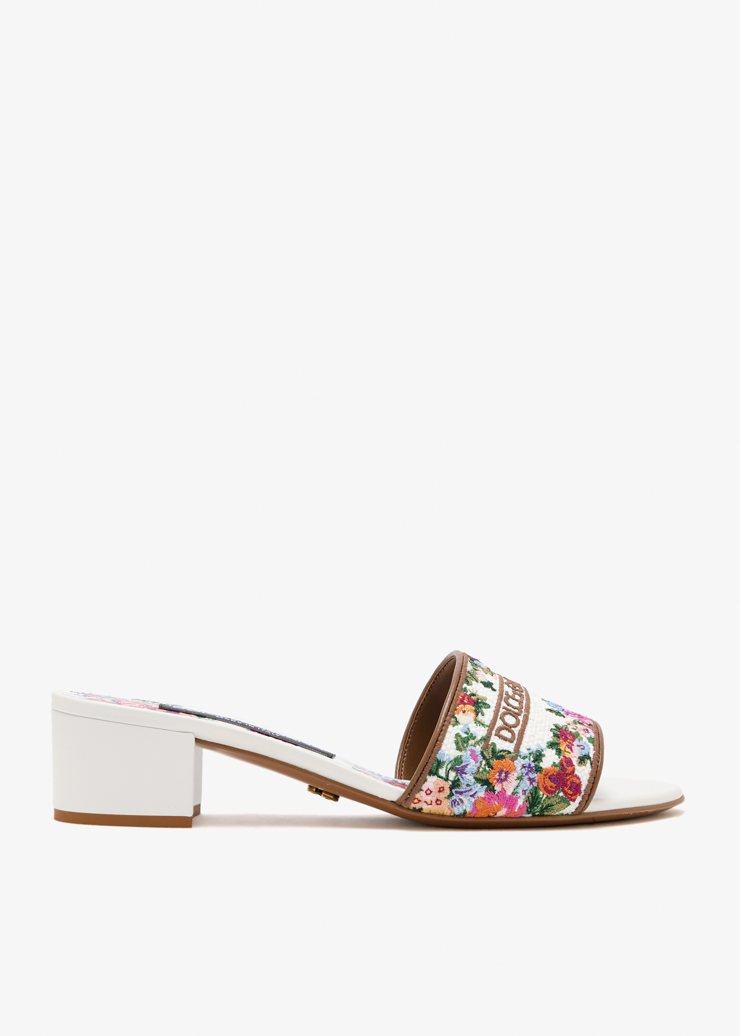 Floral-embroidered mules, Multicolored
Floral-embroidered mules, Multicolored