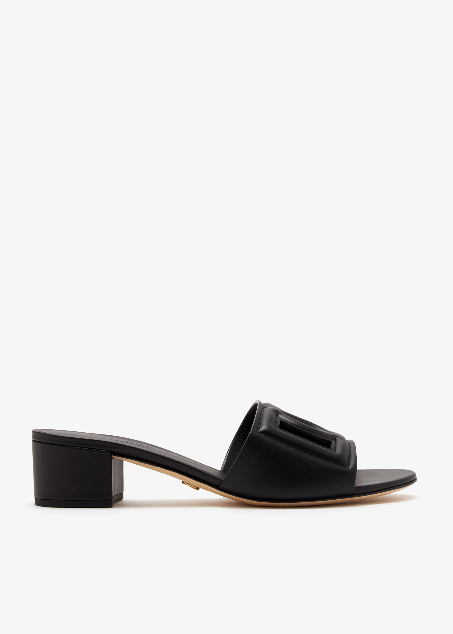 DG logo calfskin sandals, Black
DG logo calfskin sandals, Black