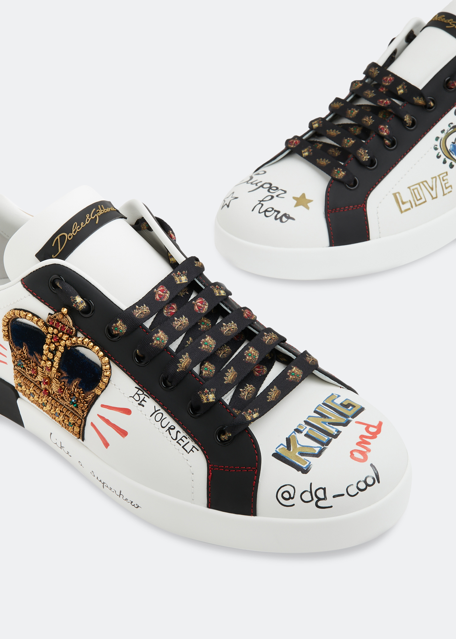 Leather sneakers, White