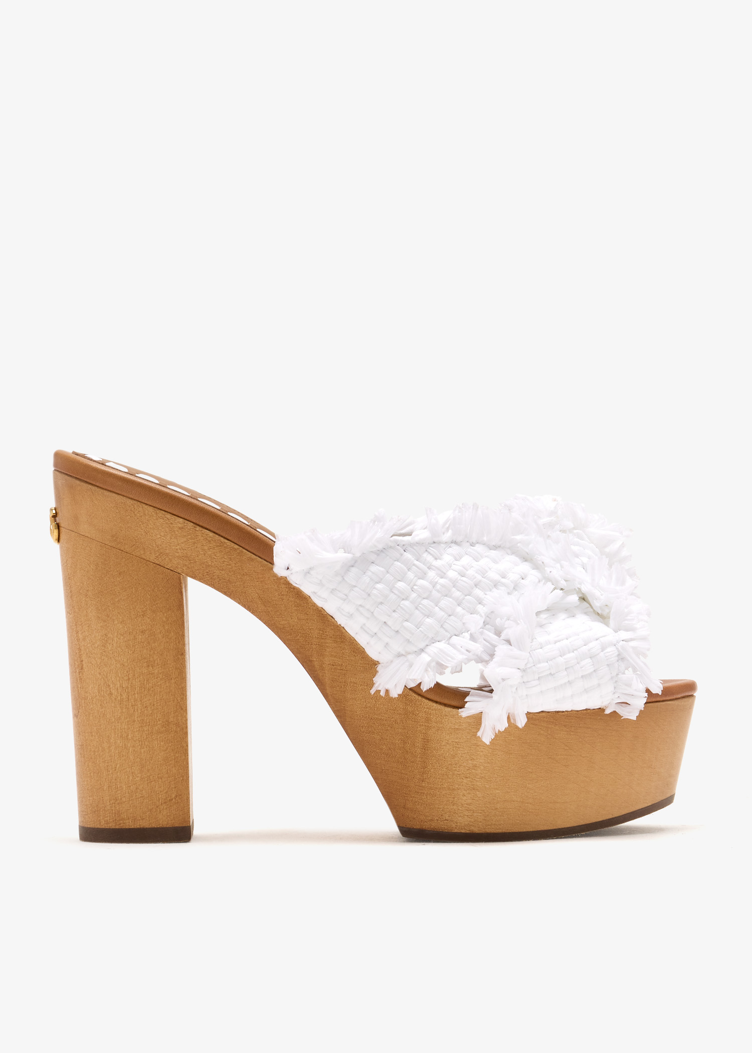 Raffia platform sandals, White
Raffia platform sandals, White