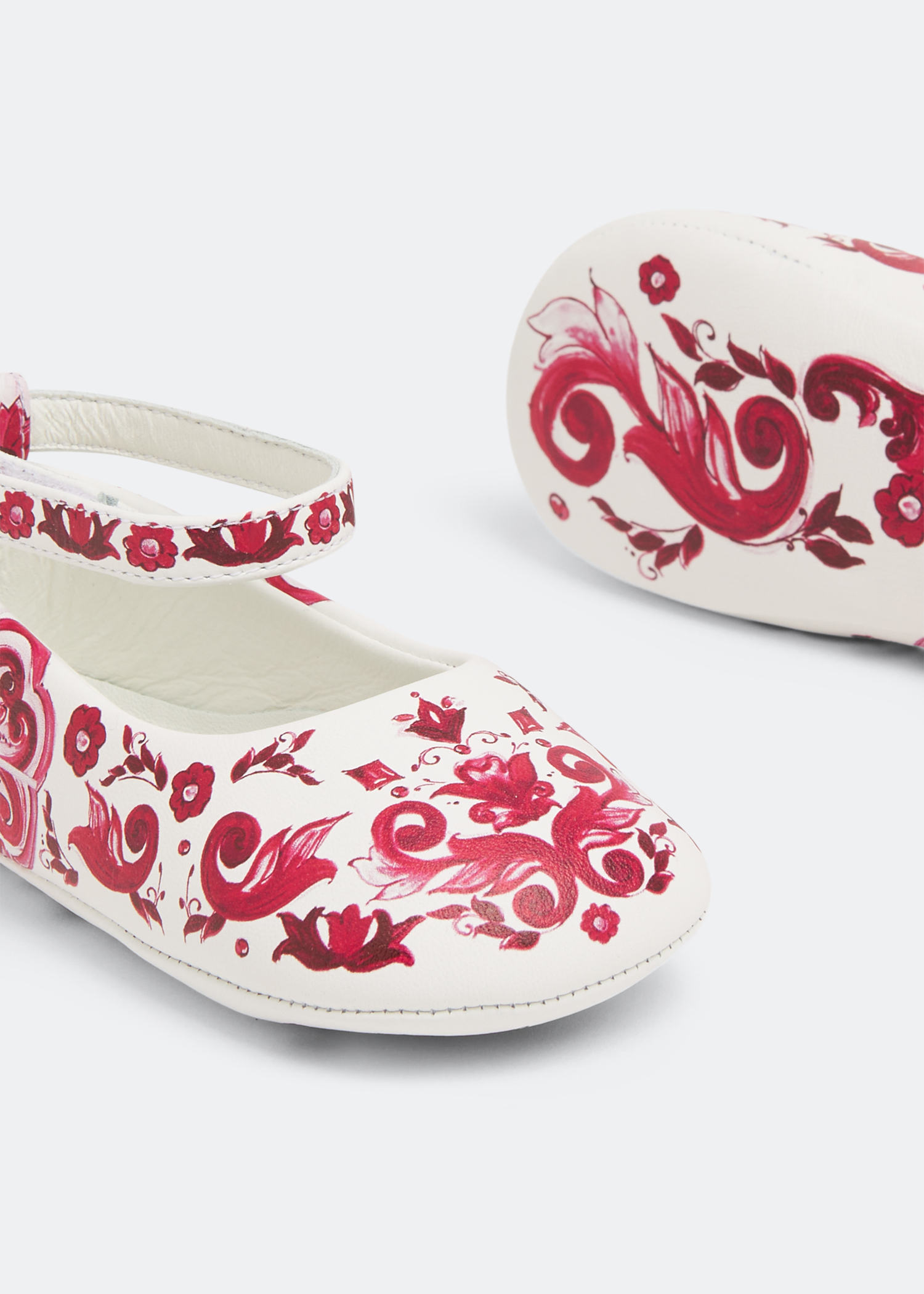 Printed ballet flats, Pink