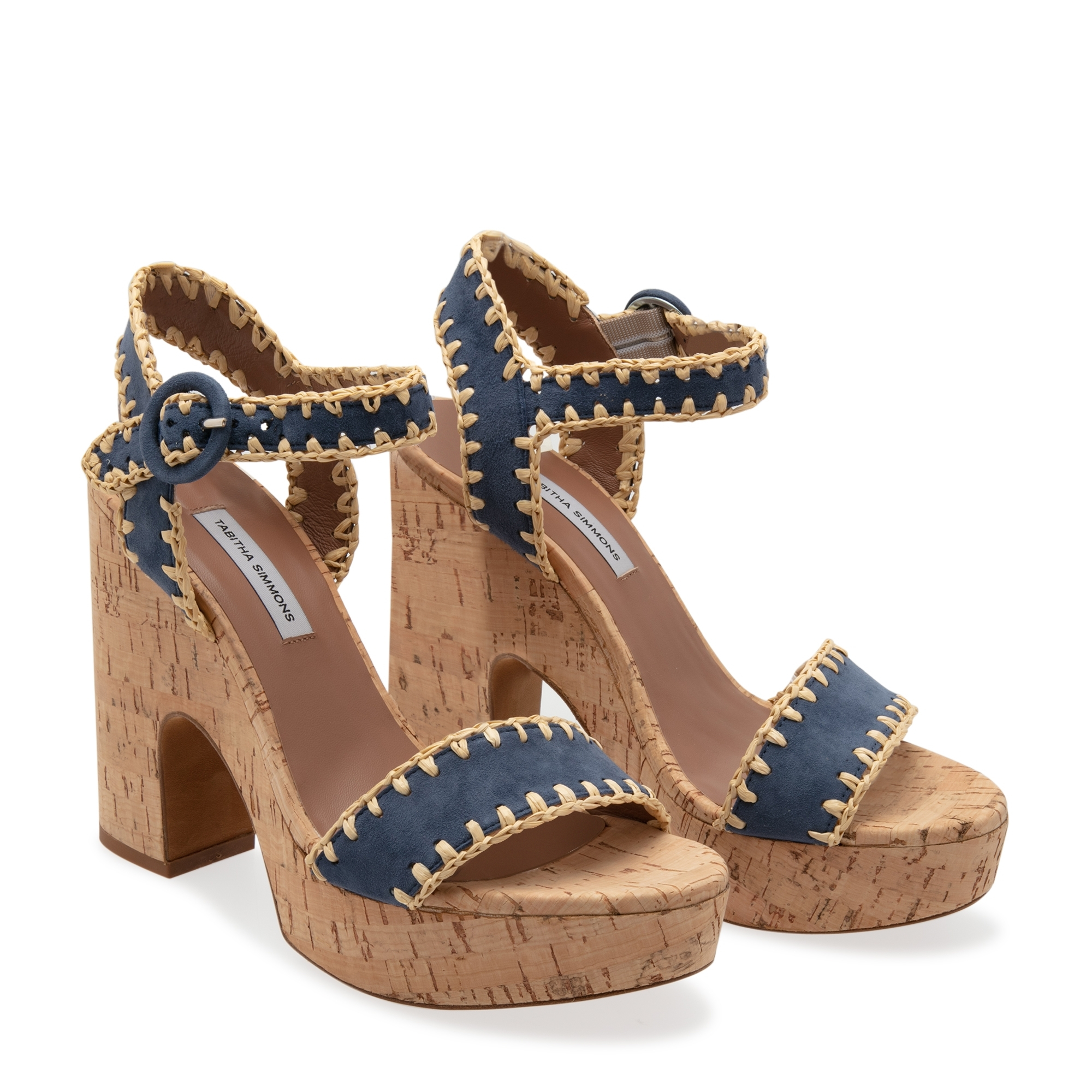 Elena Whip platform sandals, Blue