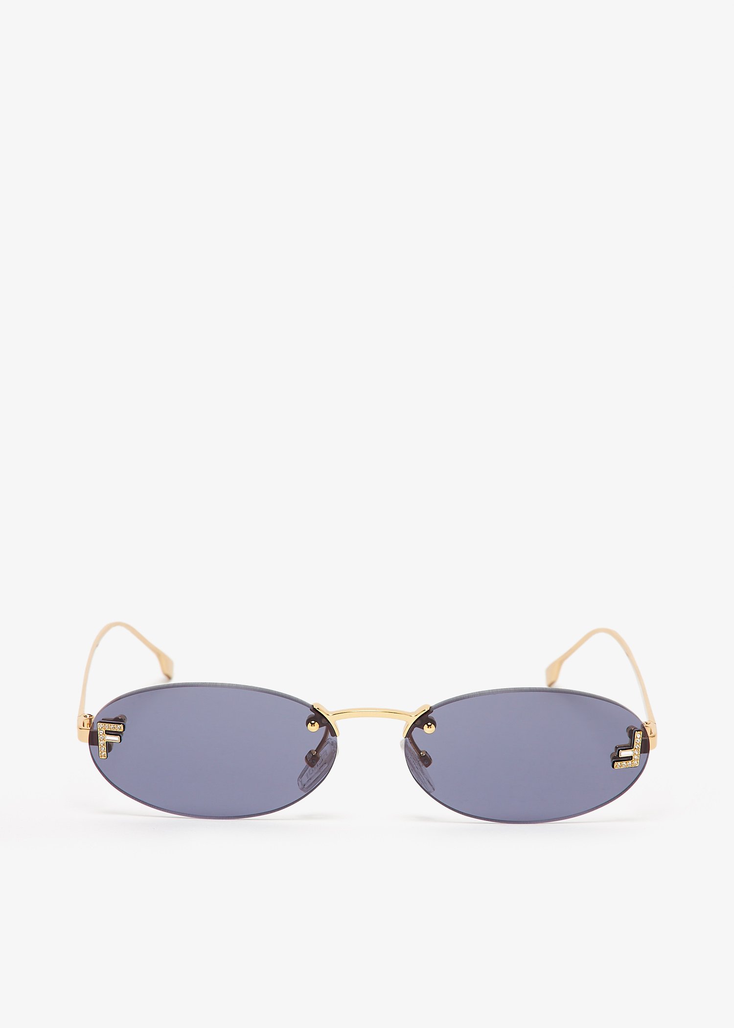 Fendi First Crystal oval sunglasses, Gold
Fendi First Crystal oval sunglasses, Gold