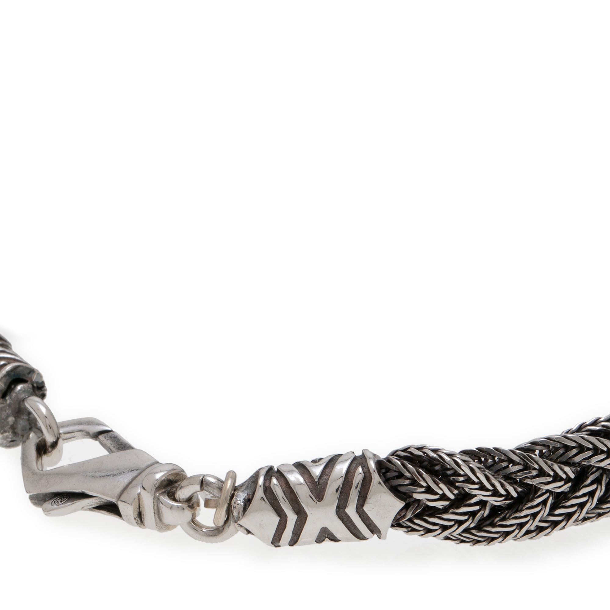 Diamond-cut chain bracelet, Silver