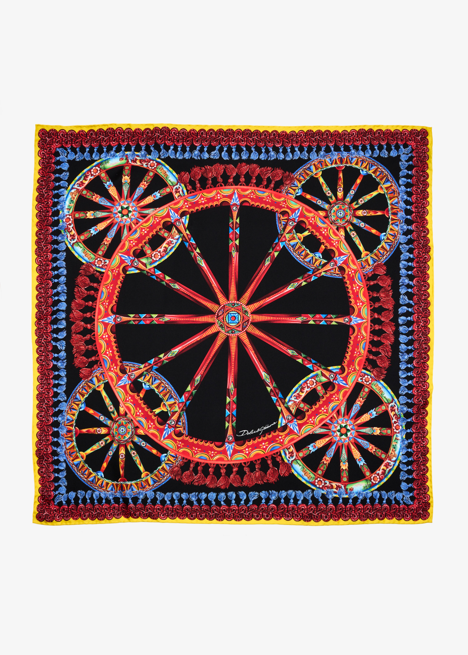 Carretto-print Silk twill scarf, Multicolored
Carretto-print Silk twill scarf, Multicolored