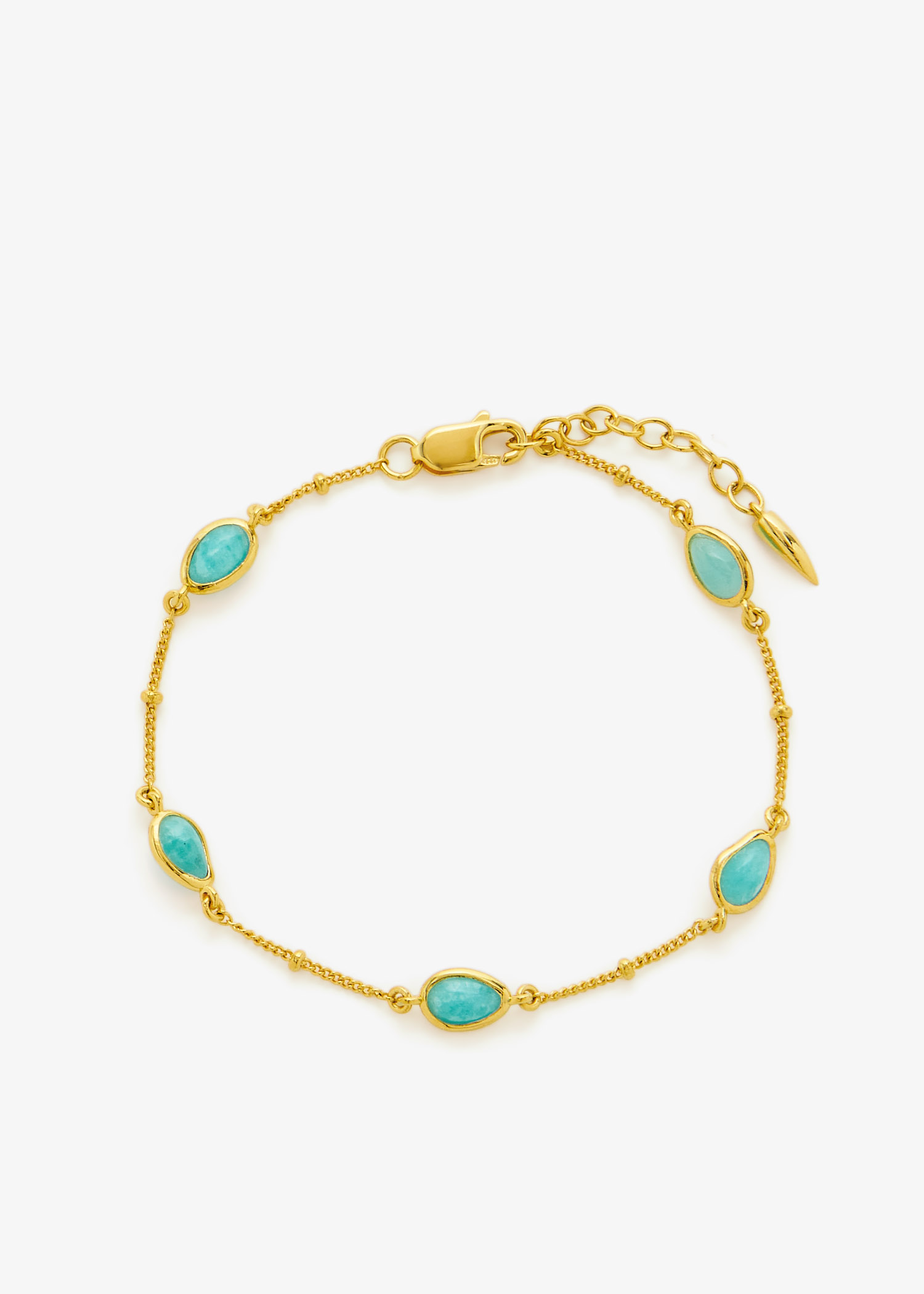 Magma gemstone charm bracelet, Gold
Magma gemstone charm bracelet, Gold