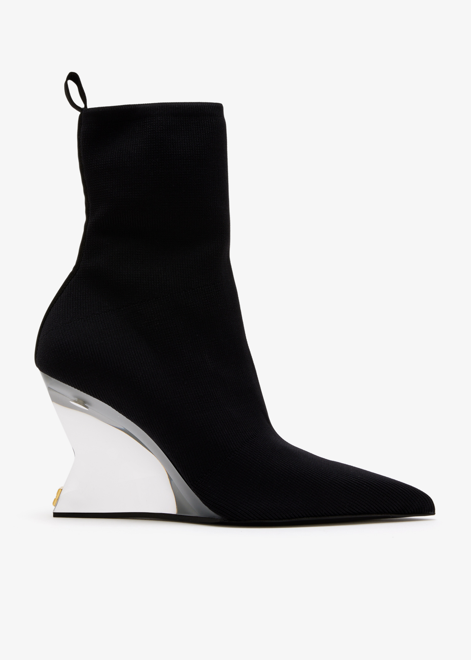 Knit wedge ankle boots, Black
Knit wedge ankle boots, Black