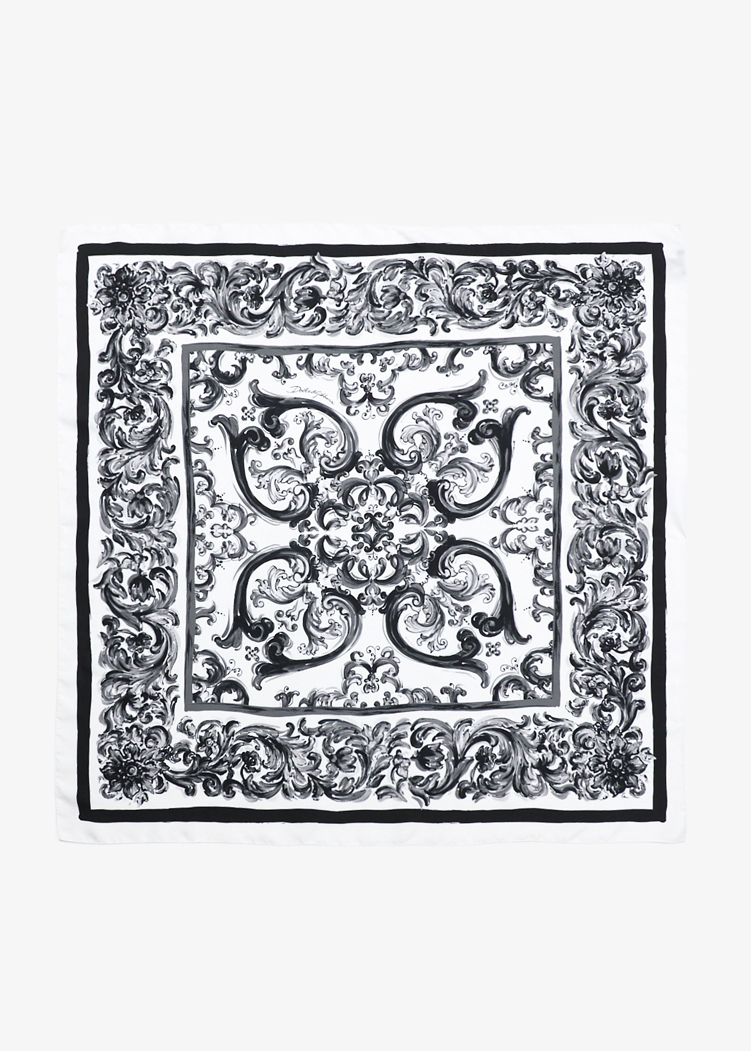 Maiolica-print silk twill scarf, Printed
Maiolica-print silk twill scarf, Printed