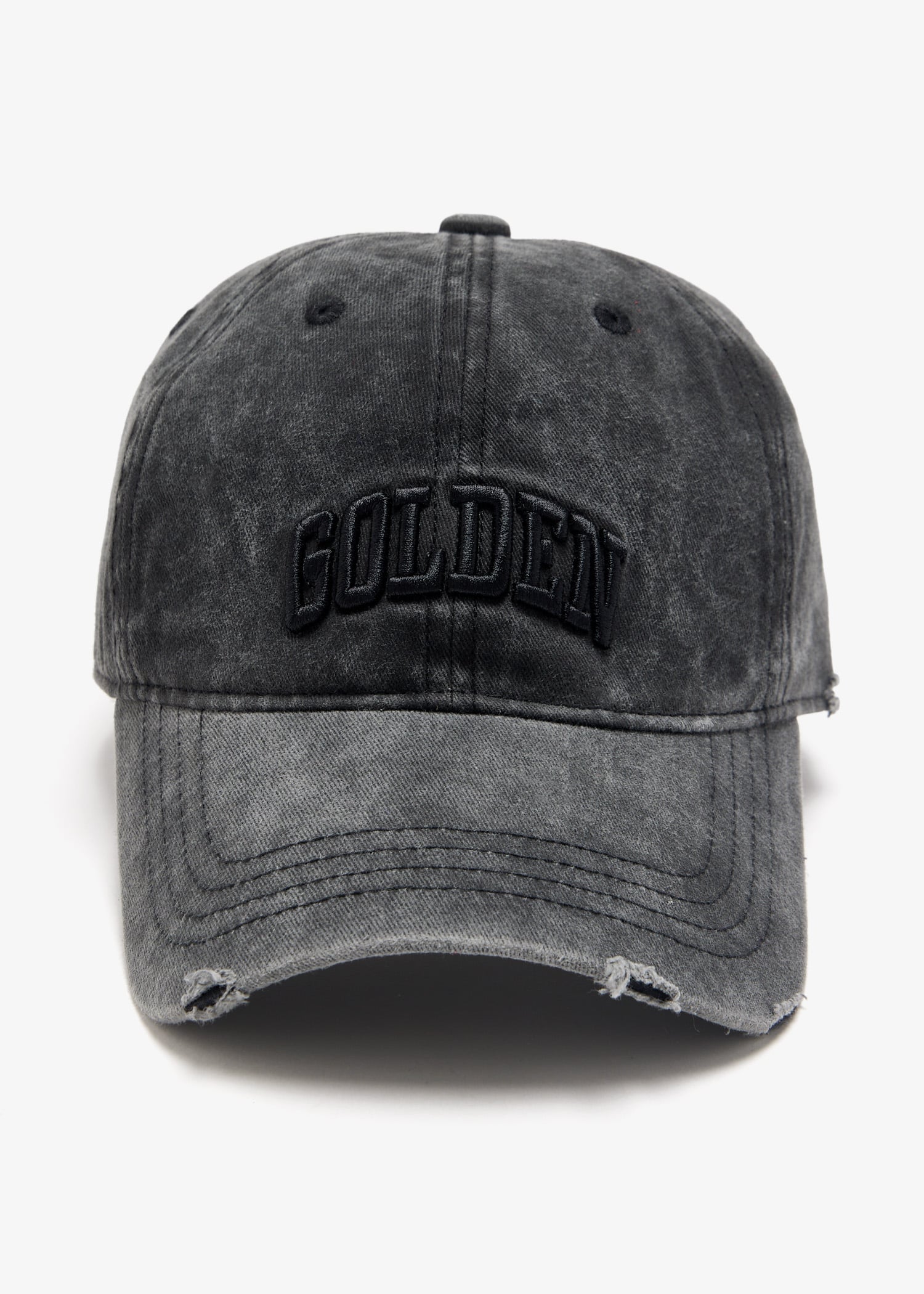 Distressed embroidery baseball cap, Grey
Distressed embroidery baseball cap, Grey