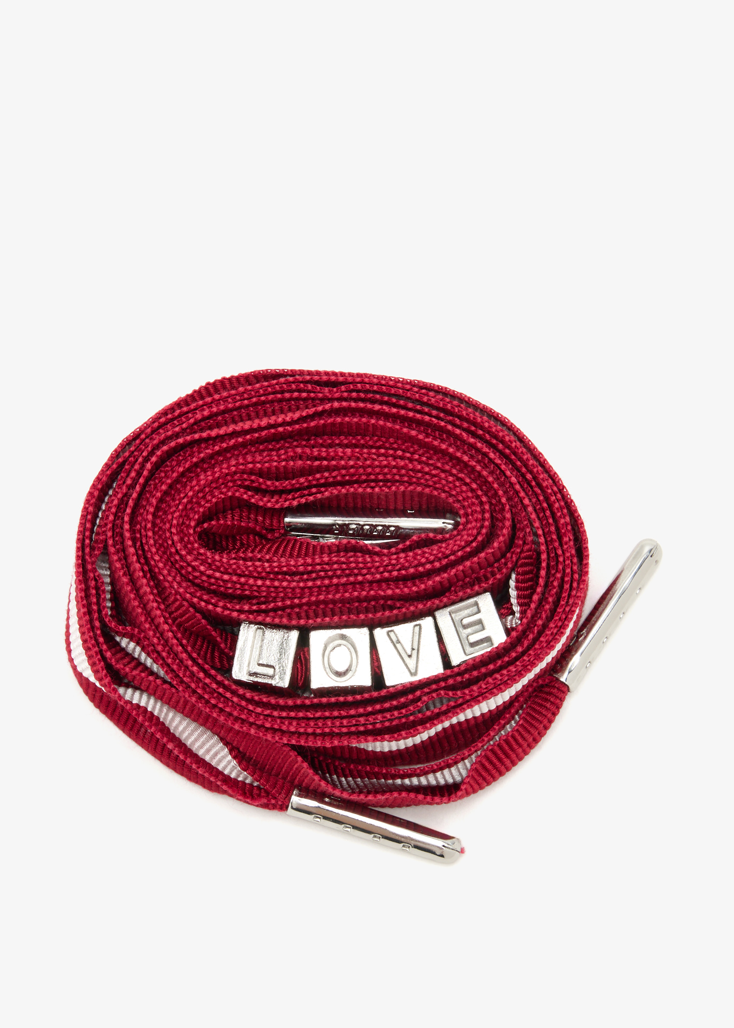 Skin 2.0 striped laces with charms, Red
Skin 2.0 striped laces with charms, Red