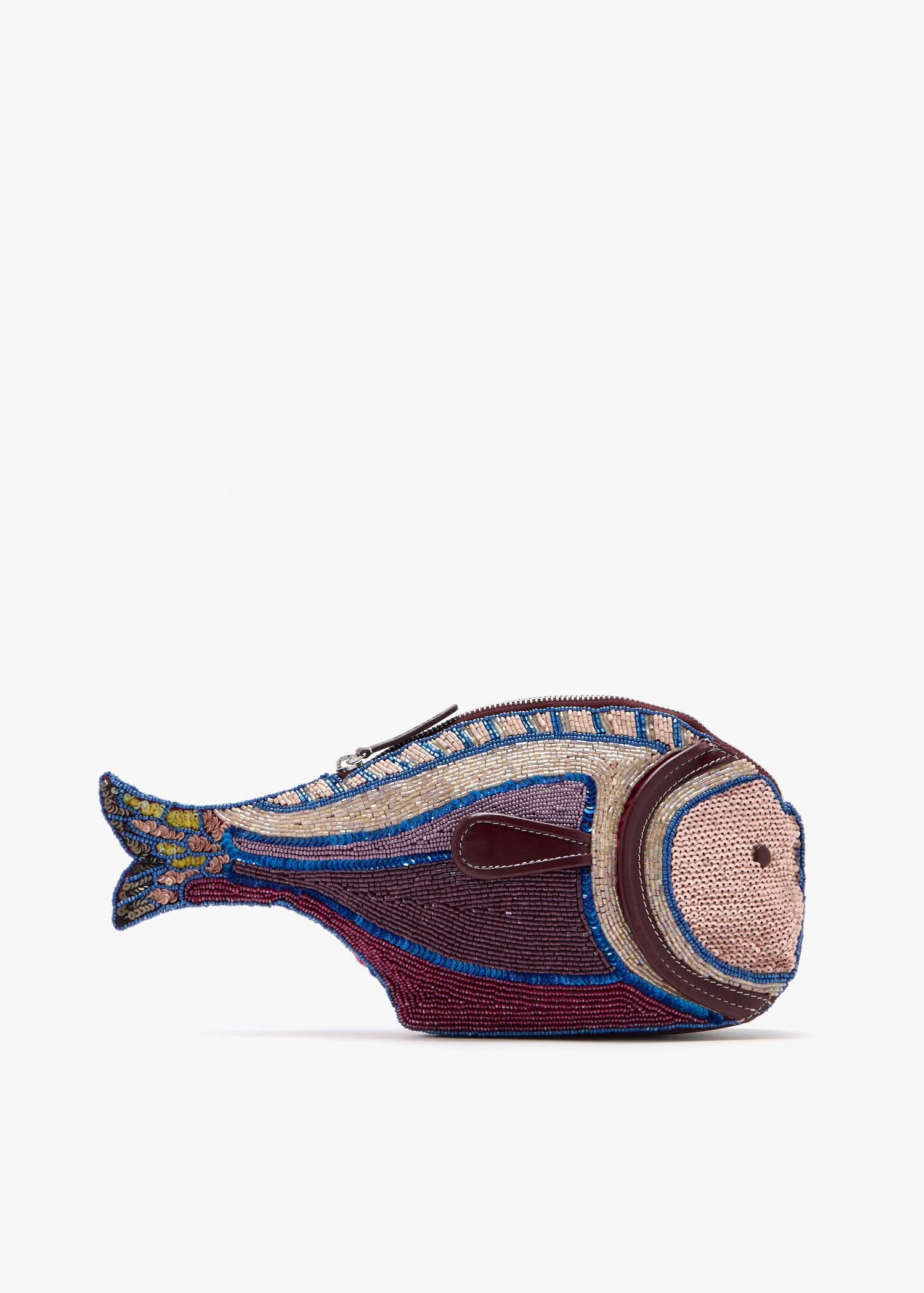 Pesce beaded clutch, Purple
Pesce beaded clutch, Purple