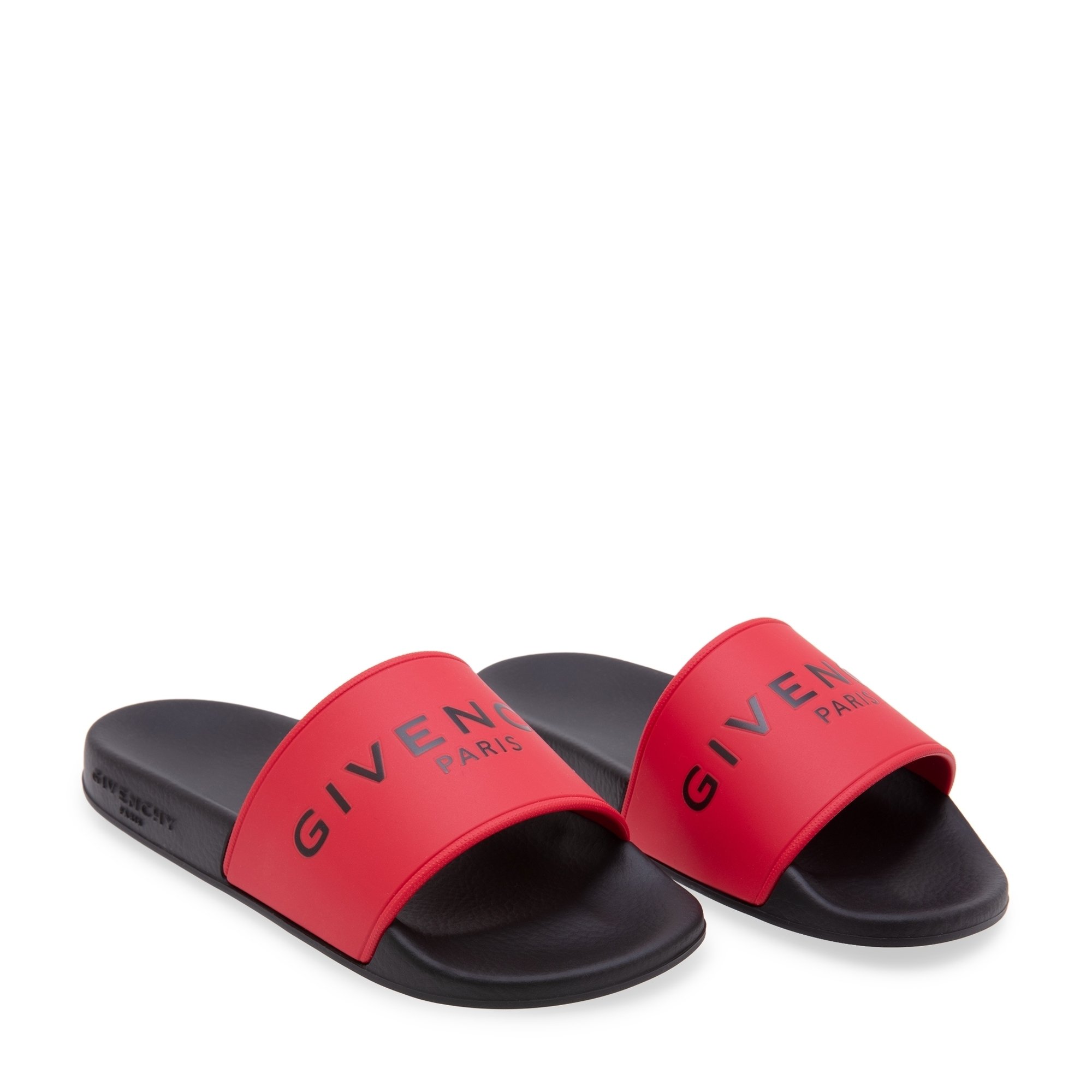 Rubber slides, Red
