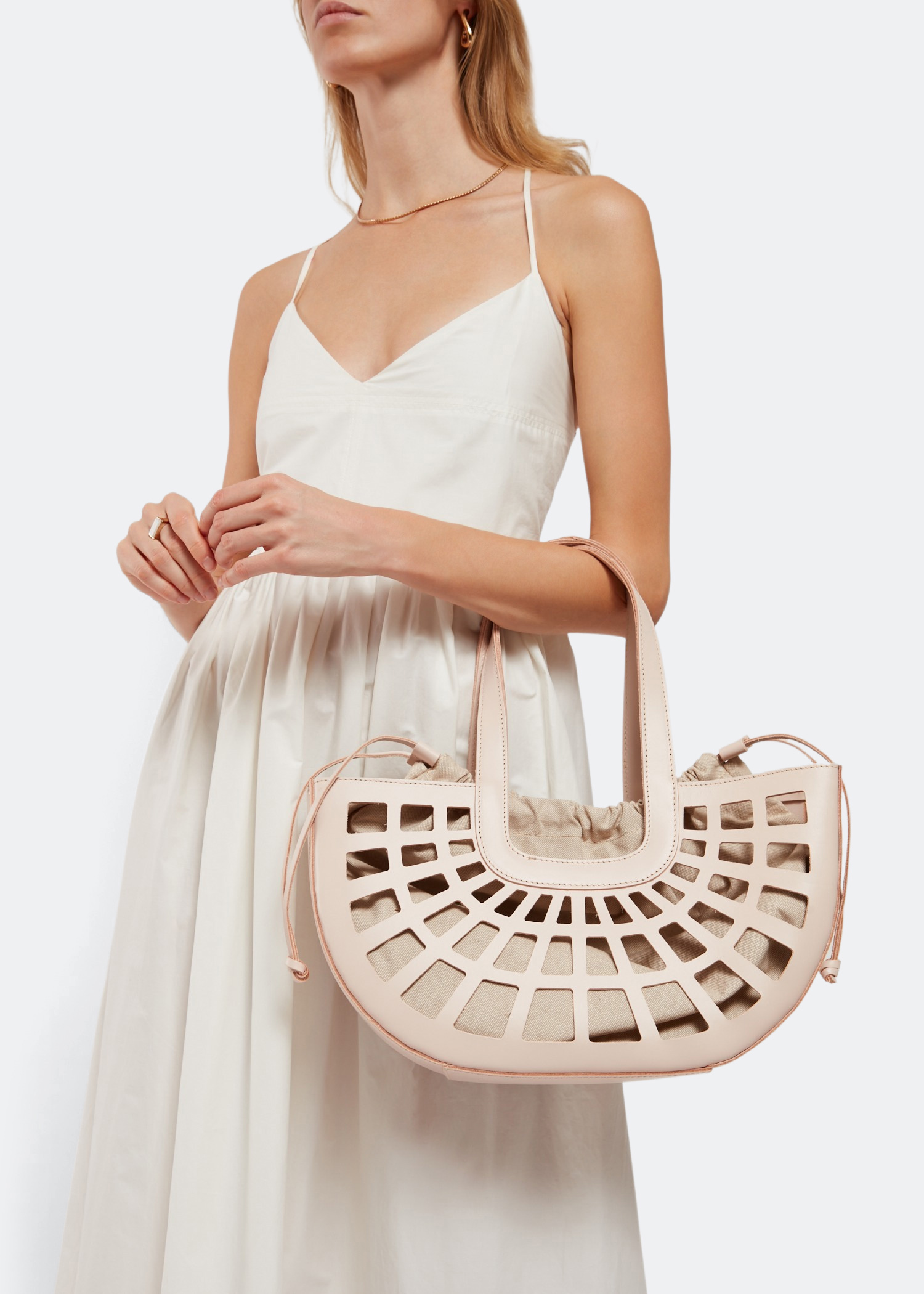 Half Moon medium bag, Beige