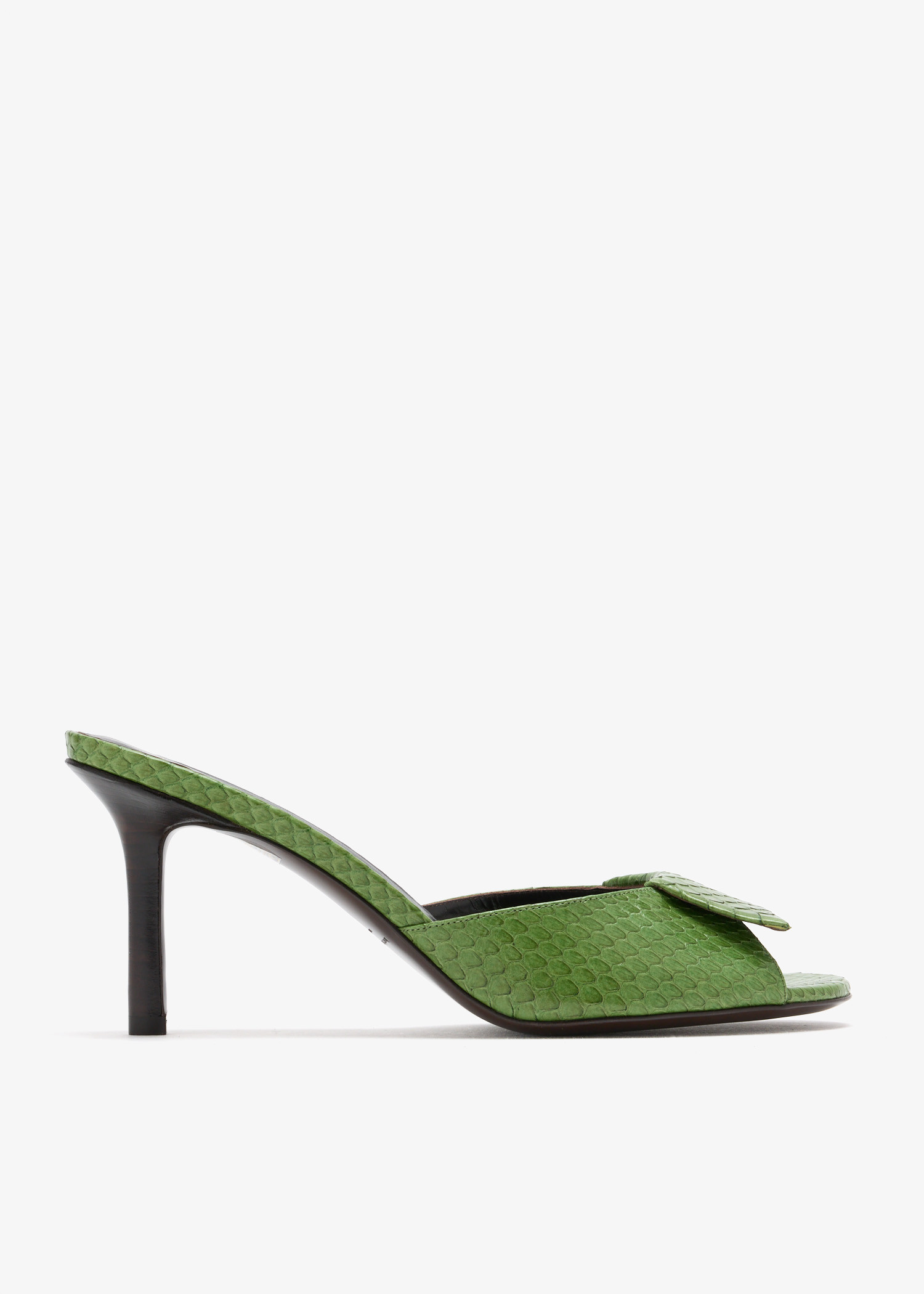 Tongue in check mules, Green
Tongue in check mules, Green