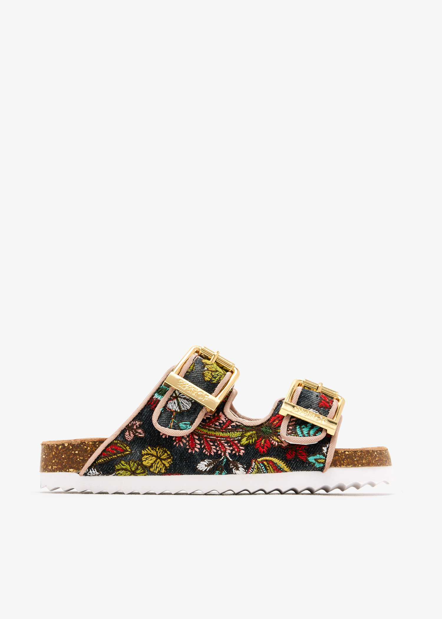 Embroidered denim sandals, Blue
Embroidered denim sandals, Blue