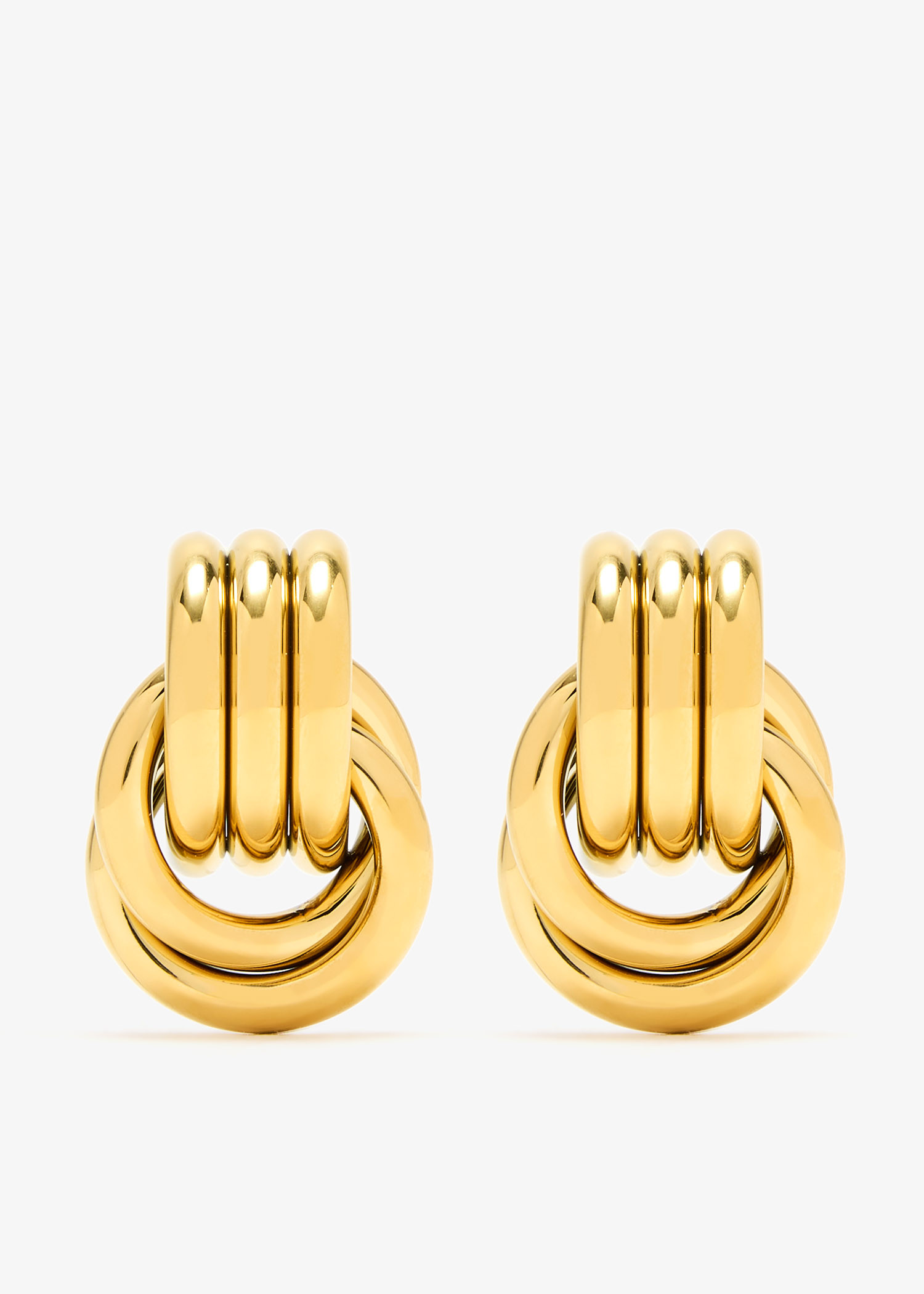 Double knot earrings, Gold
Double knot earrings, Gold