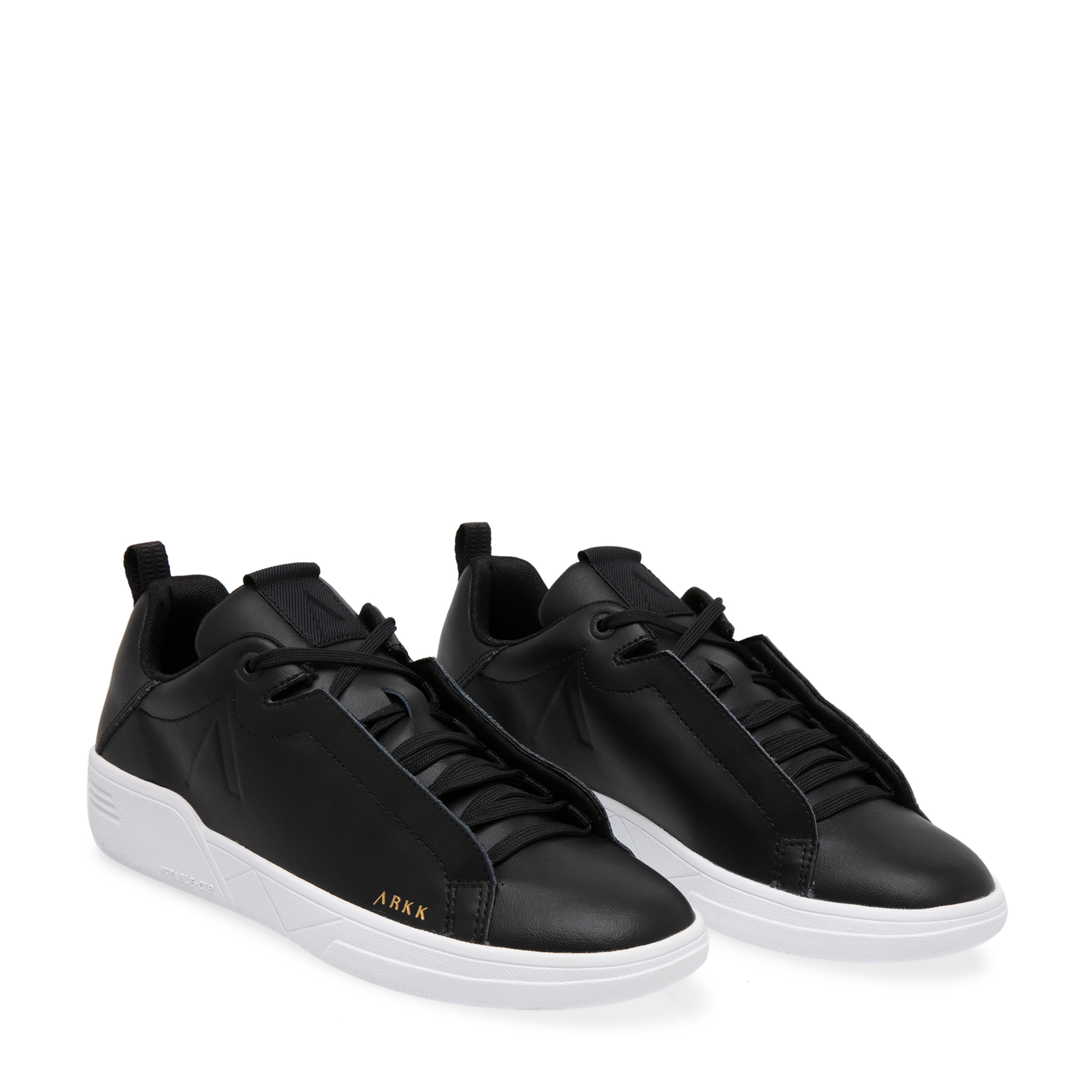 Uniklass leather sneakers, Black