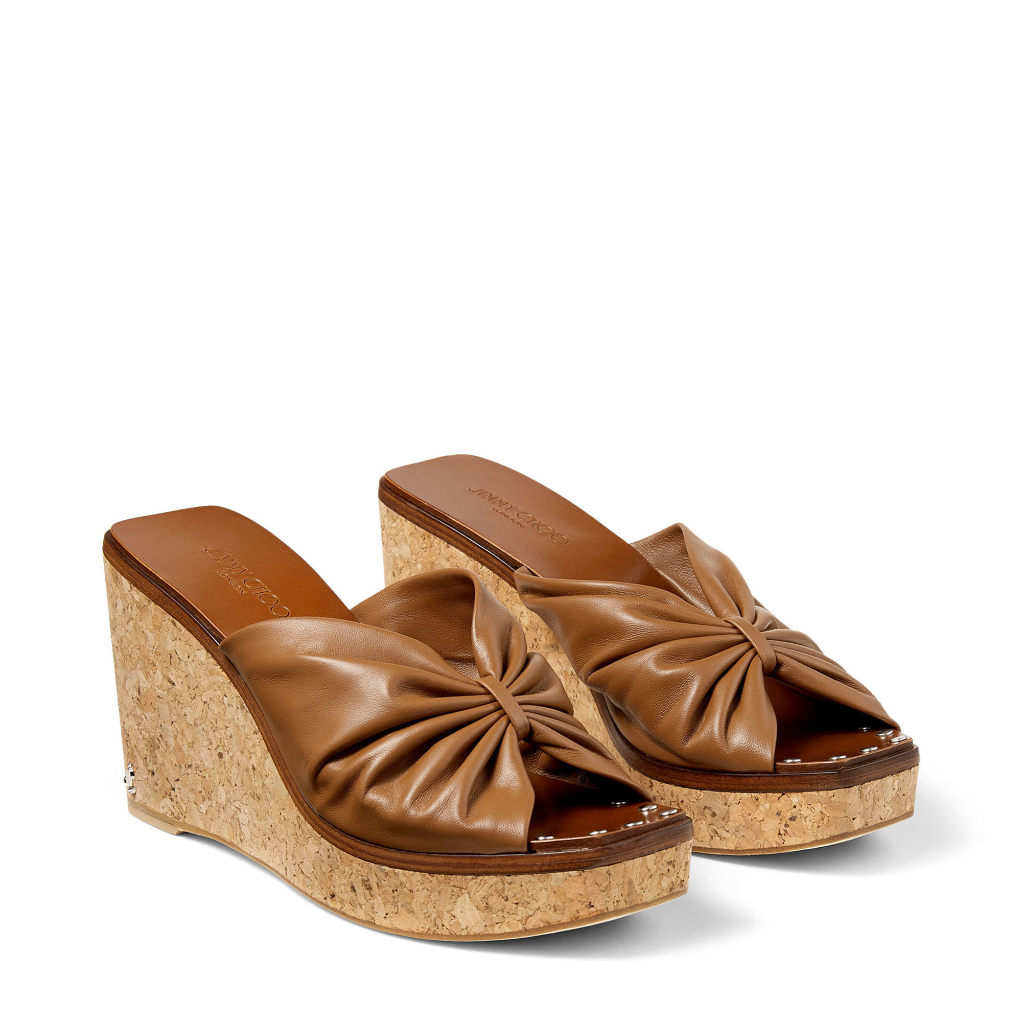 June 90 wedge sandals, Brown