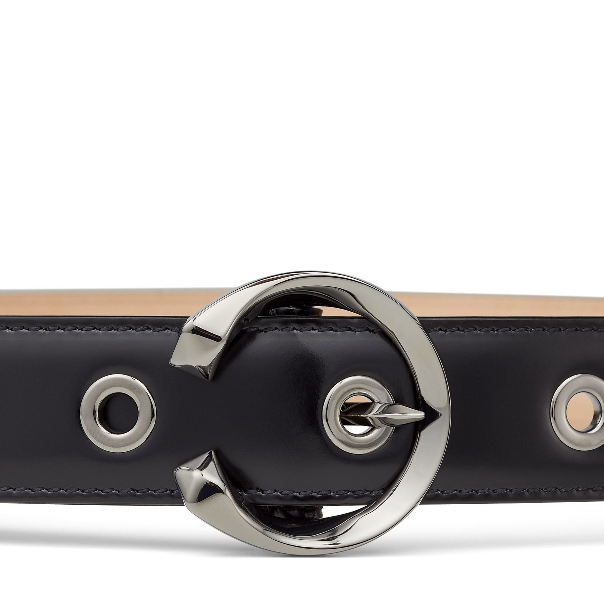 Madeline leather belt, Black