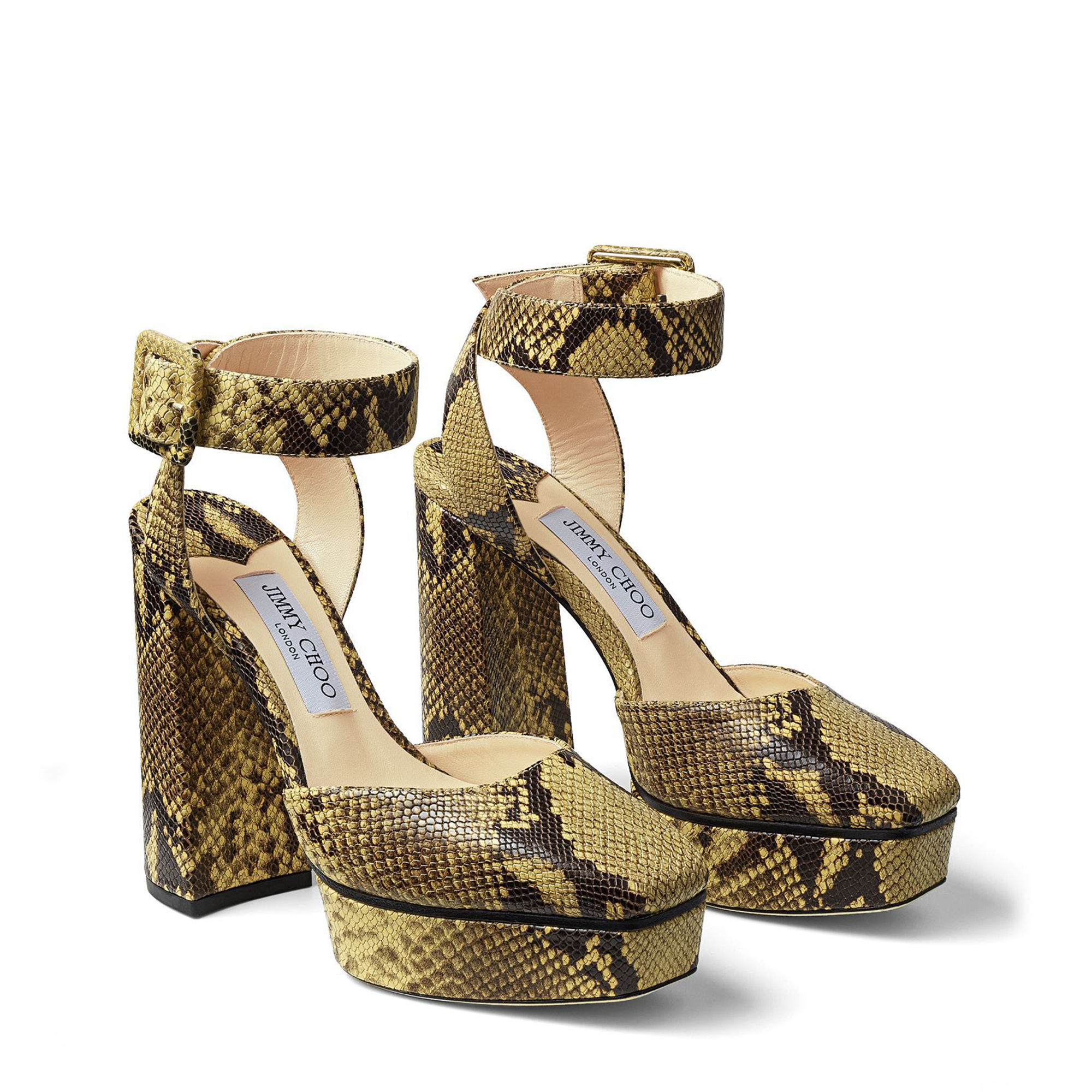 Jinn platform sandals, Animal print