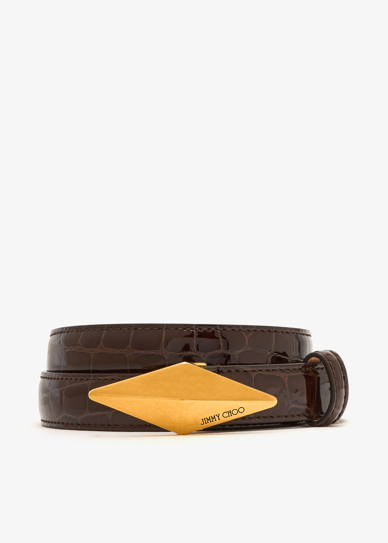 Diamond clasp belt, Brown
Diamond clasp belt, Brown