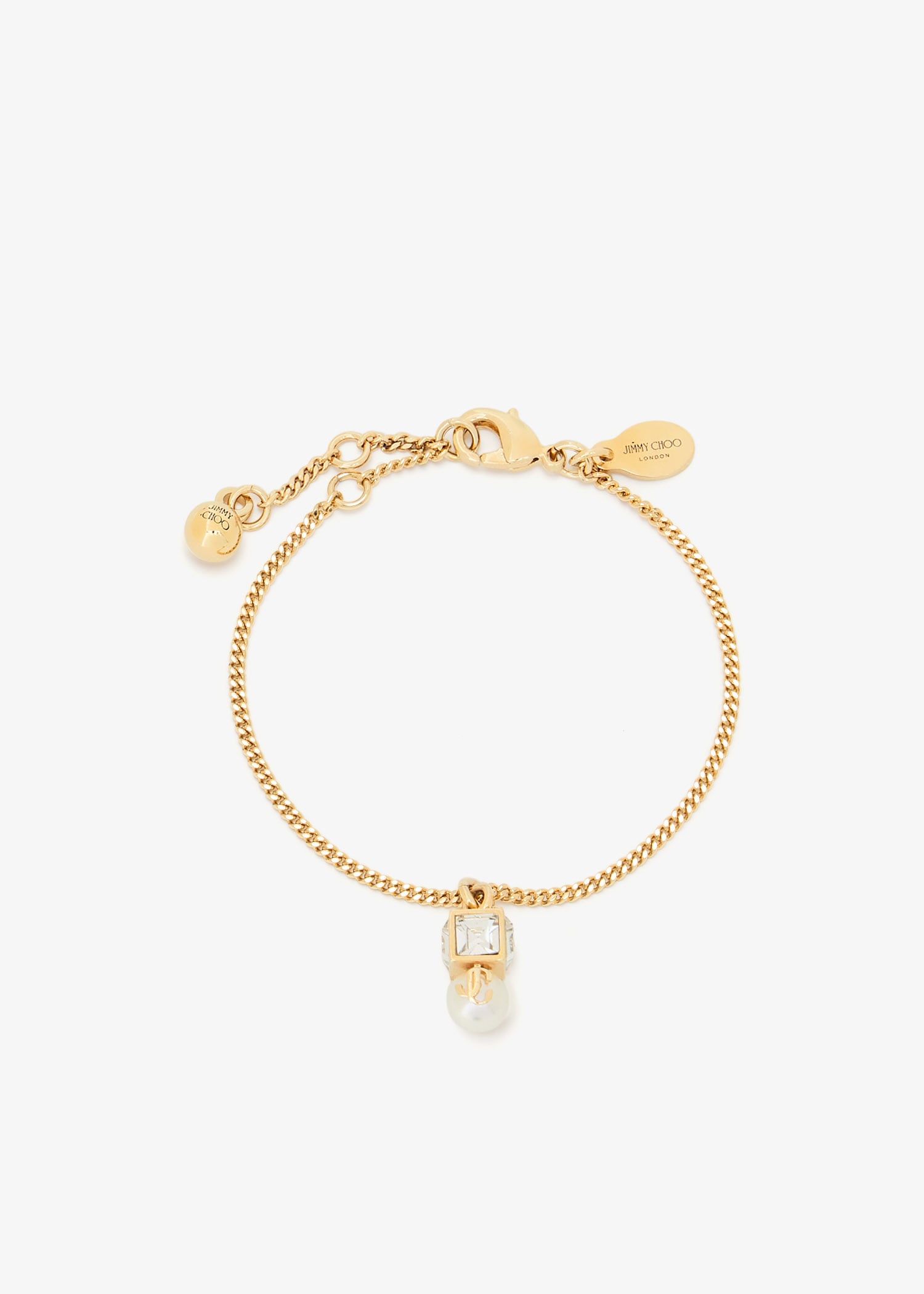 JC Pearl cube pendant bracelet, Gold
JC Pearl cube pendant bracelet, Gold